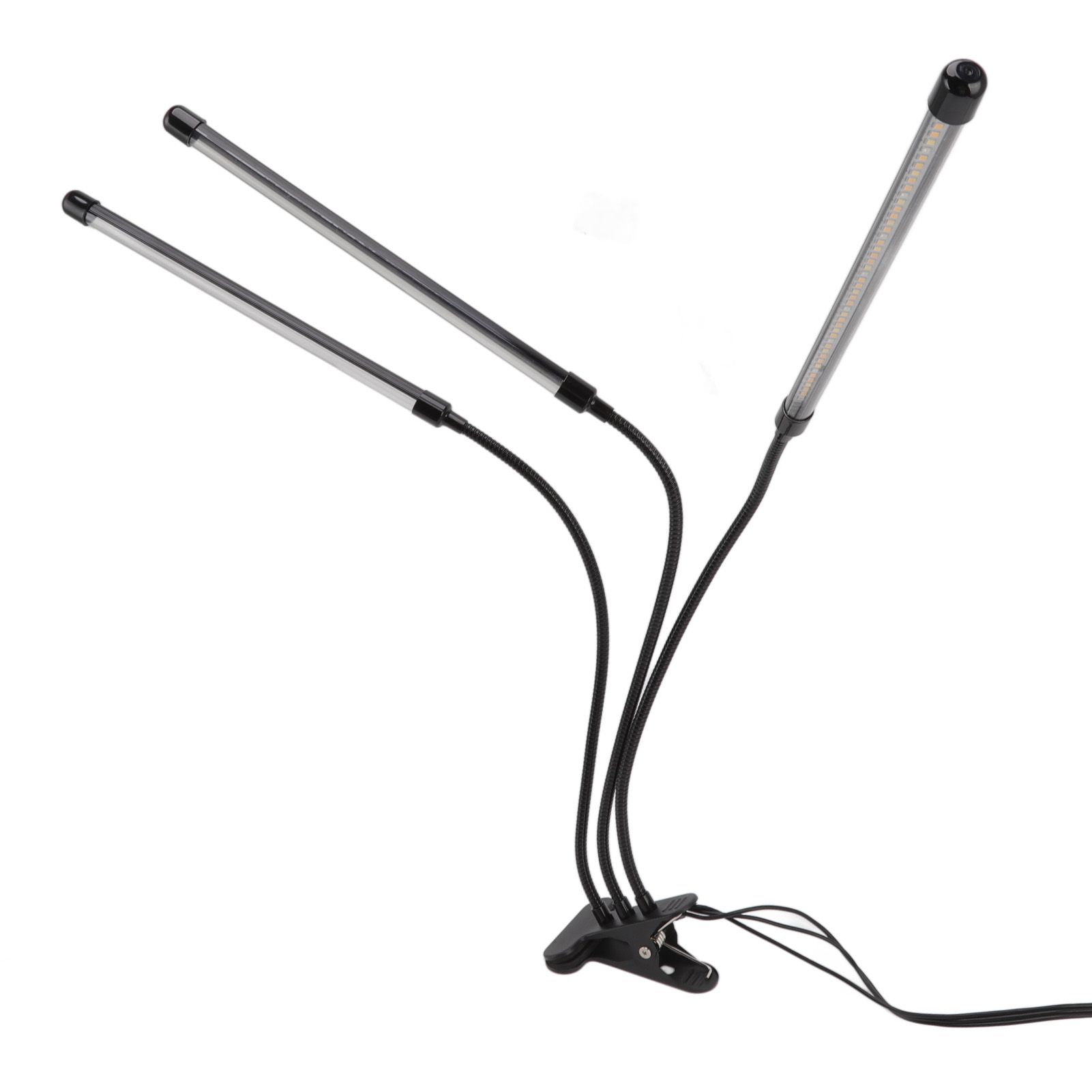 3 Head Clip Plant Light Full Spectrum Red White Warm Light 10 Level Dimmable USB LED Plant Growing Lamp with Timer - Image 3