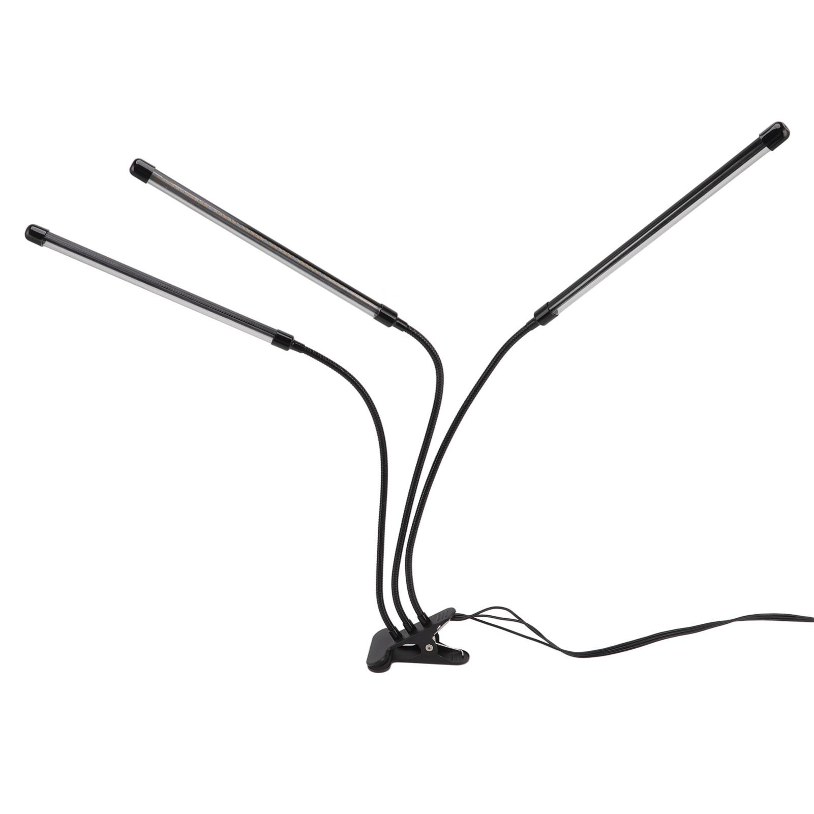 3 Head Clip Plant Light Full Spectrum Red White Warm Light 10 Level Dimmable USB LED Plant Growing Lamp with Timer - Image 4
