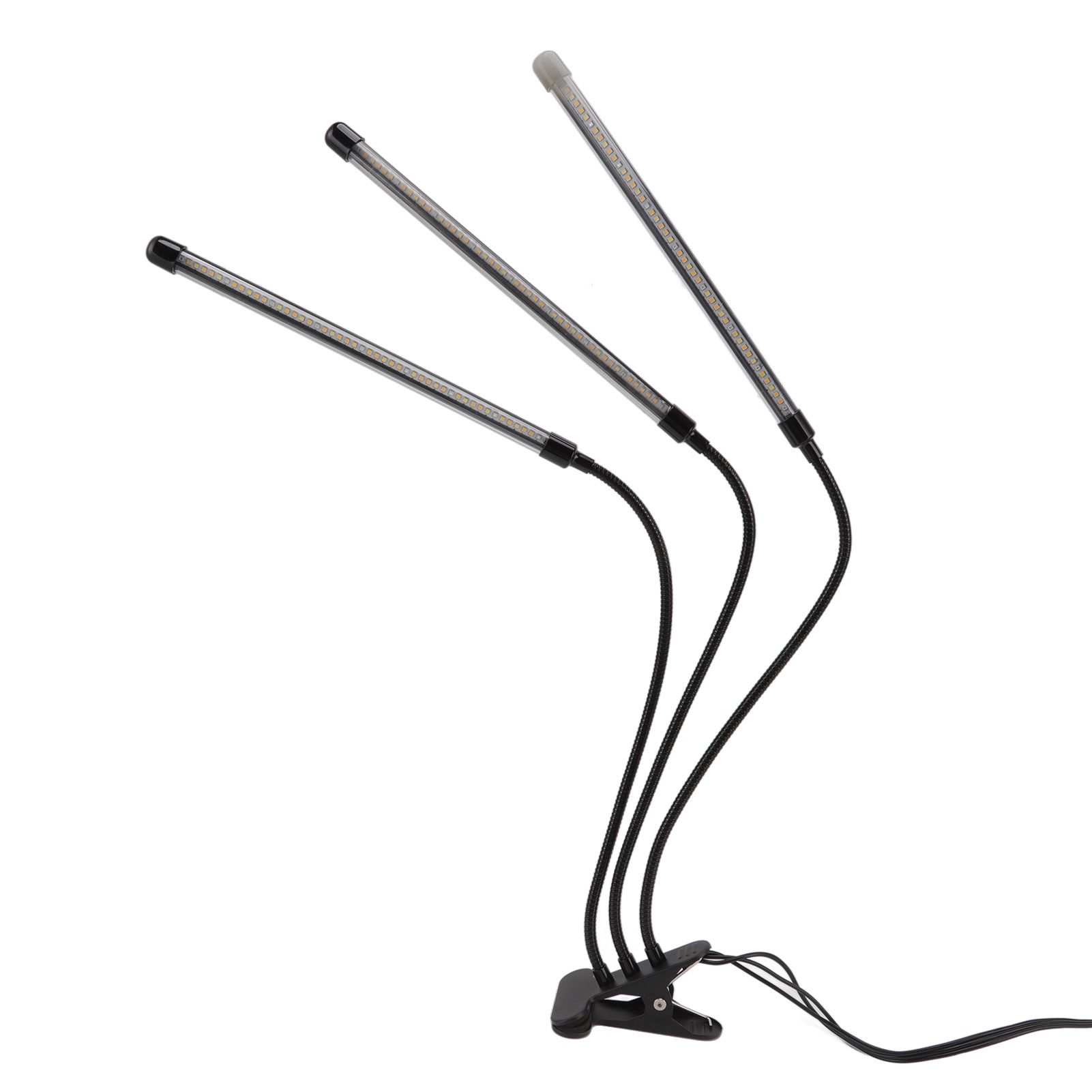 3 Head Clip Plant Light Full Spectrum Red White Warm Light 10 Level Dimmable USB LED Plant Growing Lamp with Timer - Image 7