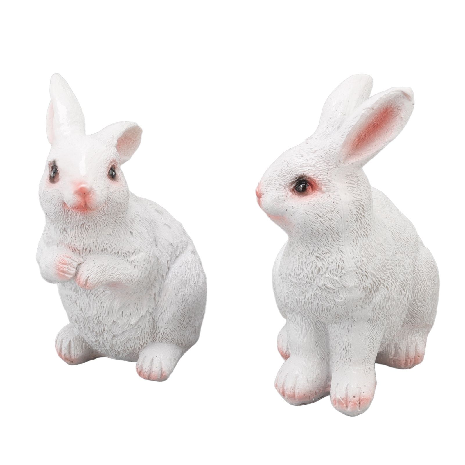 One Pair Garden Statues Rabbit Synthetic Resin Outdoor Craft Sculpture for Home Patio - Image 8