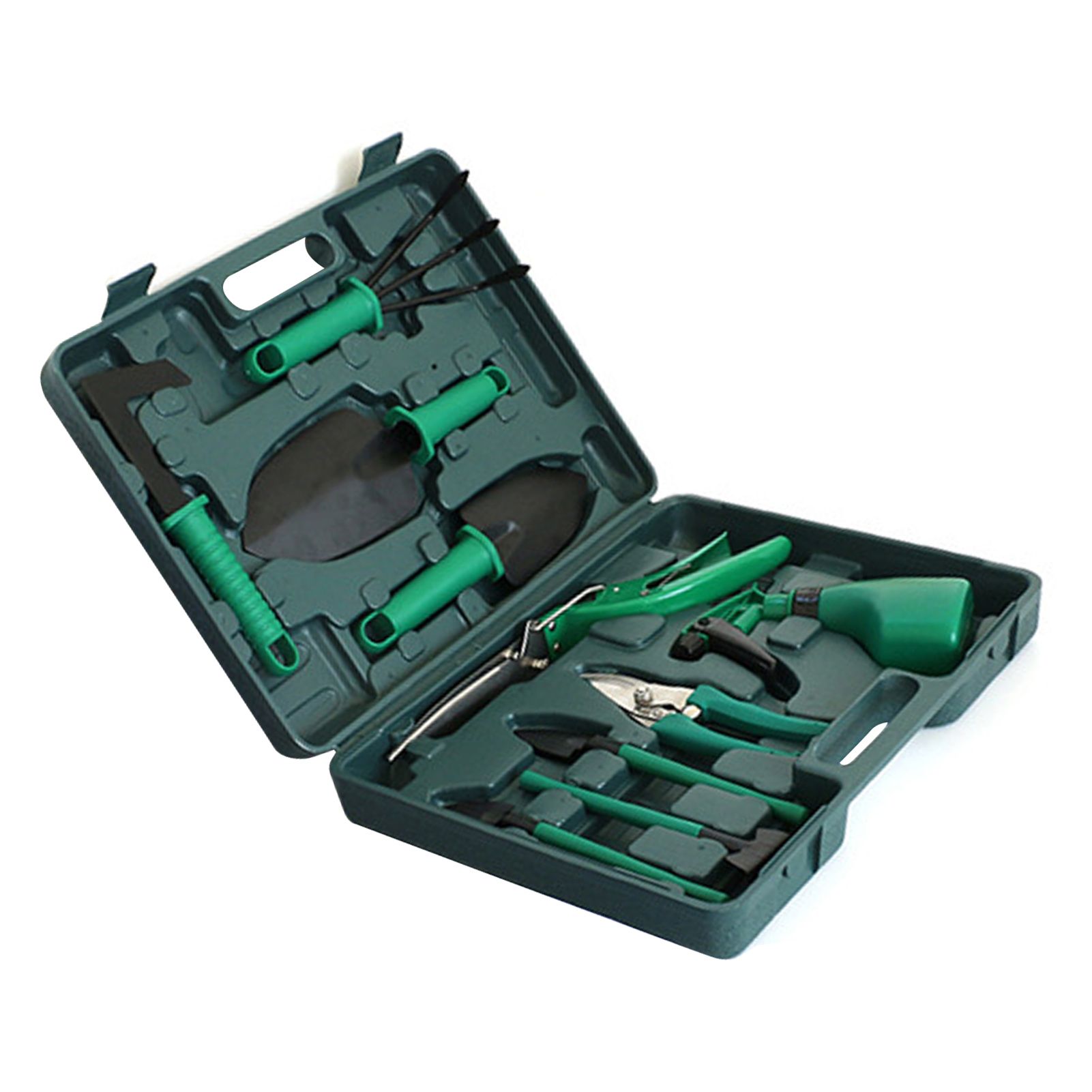 Potted Plant Pruning Shovel Kit Garden Planting Weeding Set Bonsai Trimming Garden Tools Green 10 PCS - Image 3