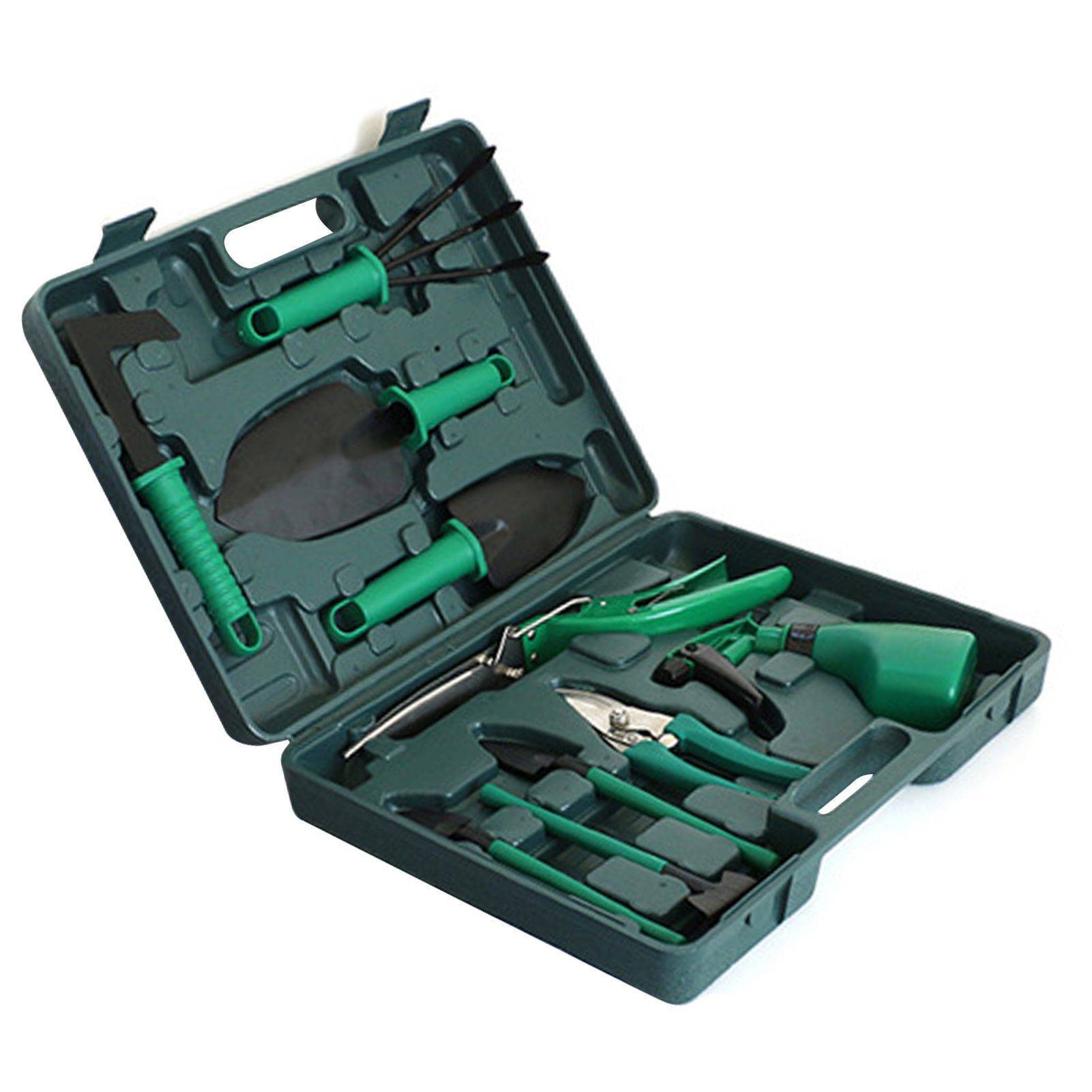 Potted Plant Pruning Shovel Kit Garden Planting Weeding Set Bonsai Trimming Garden Tools Green 10 PCS - Image 4