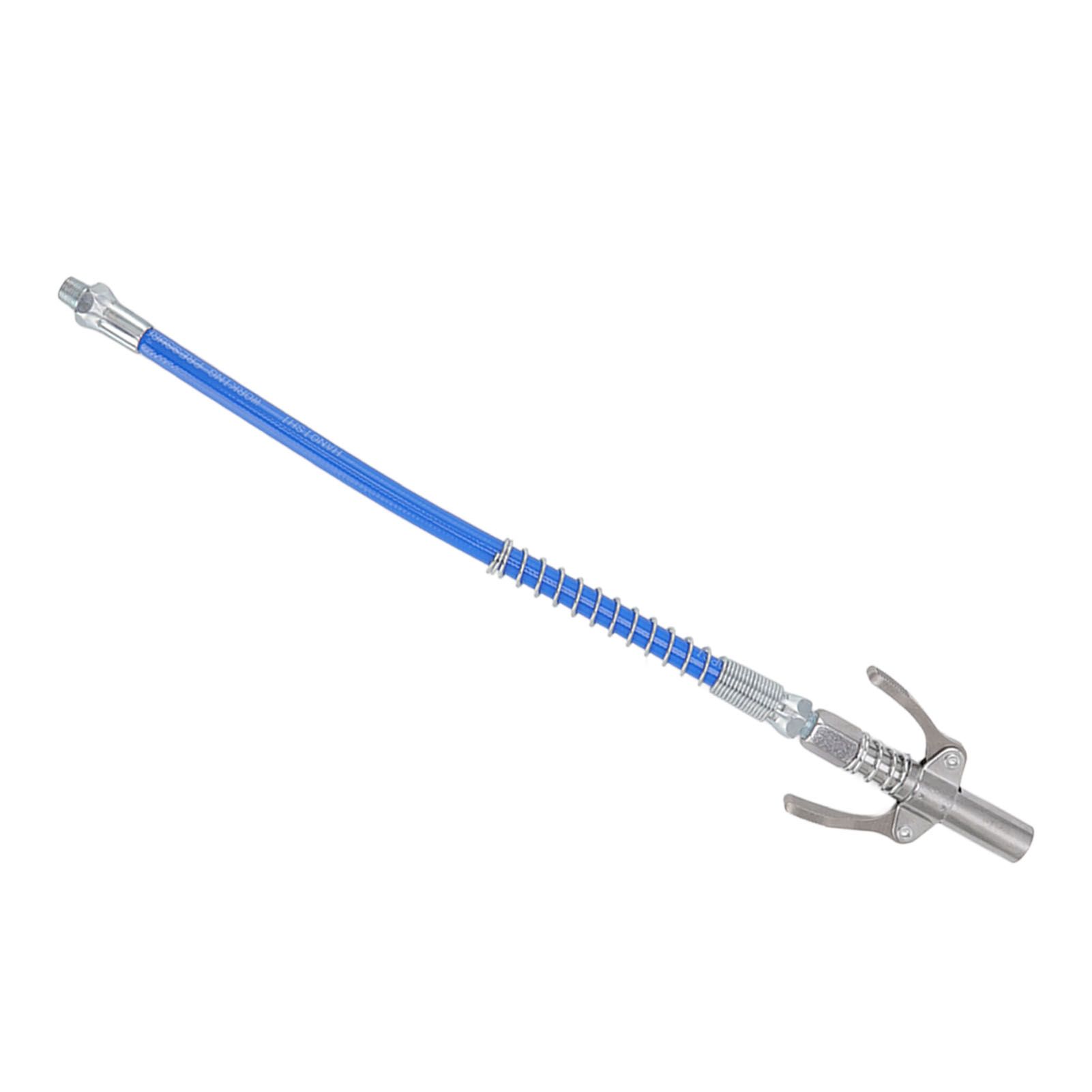 Grease Tool Coupler Electric Manual High Pressure Oil Nozzle Double Locking Clamp Grease Nozzle with 30.5cm Hose Male Thread G1/8 Type A 9x6x1.8cm/3.5x2.4x0.7in - Image 4