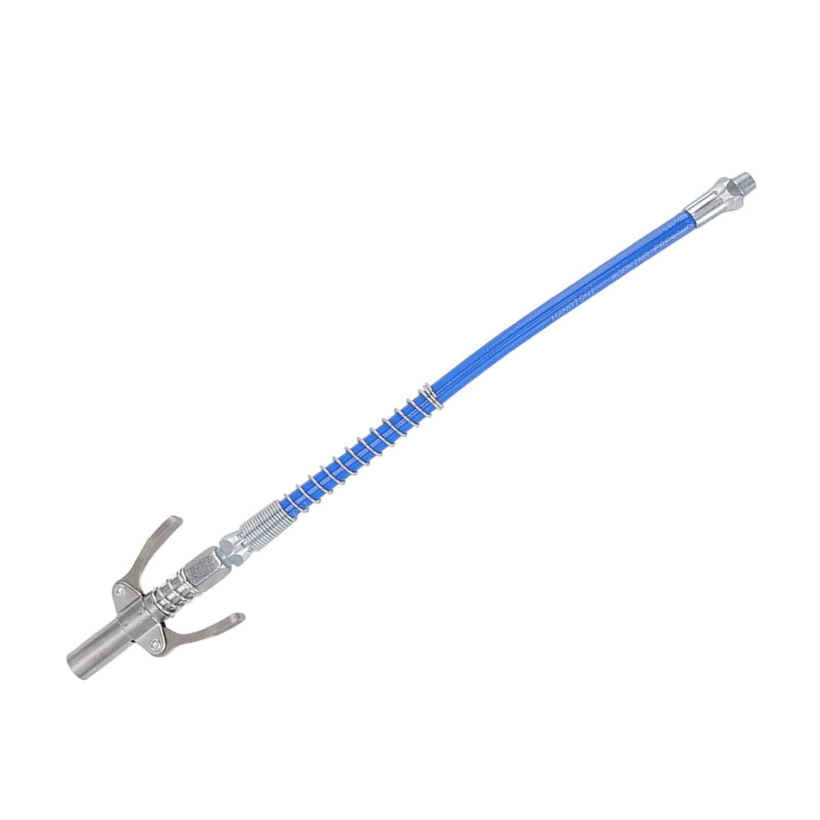 Grease Tool Coupler Electric Manual High Pressure Oil Nozzle Double Locking Clamp Grease Nozzle with 30.5cm Hose Male Thread G1/8 Type A 9x6x1.8cm/3.5x2.4x0.7in - Image 5