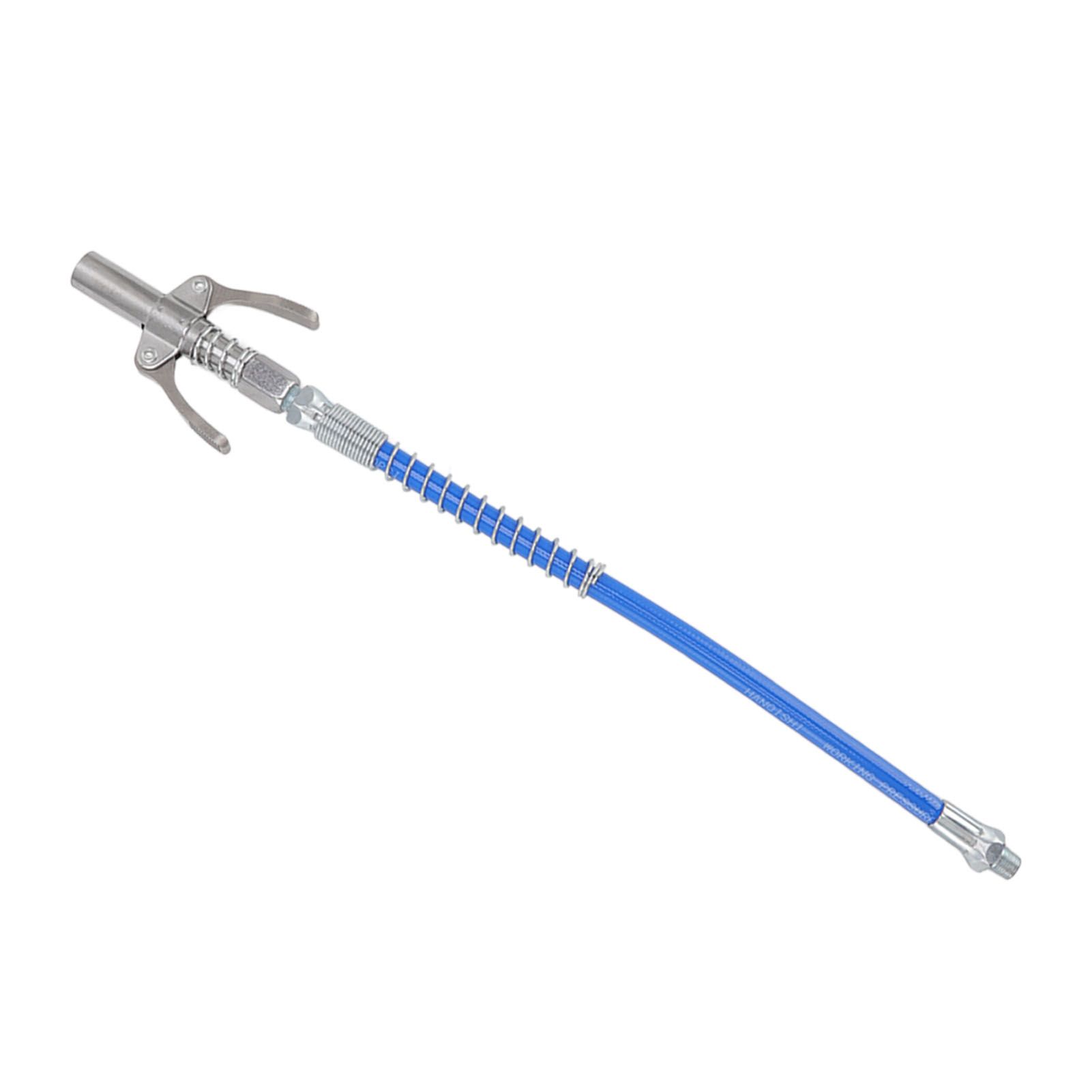 Grease Tool Coupler Electric Manual High Pressure Oil Nozzle Double Locking Clamp Grease Nozzle with 30.5cm Hose Male Thread G1/8 Type A 9x6x1.8cm/3.5x2.4x0.7in - Image 6