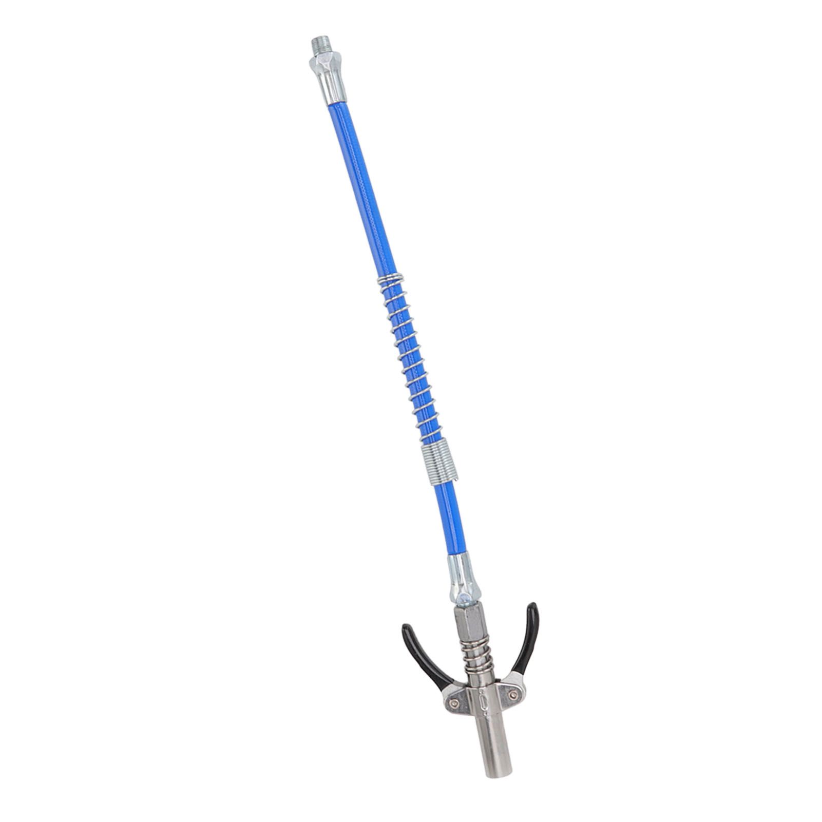 Grease Tool Coupler Electric Manual High Pressure Oil Nozzle Double Locking Clamp Grease Nozzle with 30.5cm Hose Male Thread G1/8 Type B 9x7x1.6cm/3.5x2.8x0.6in - Image 4