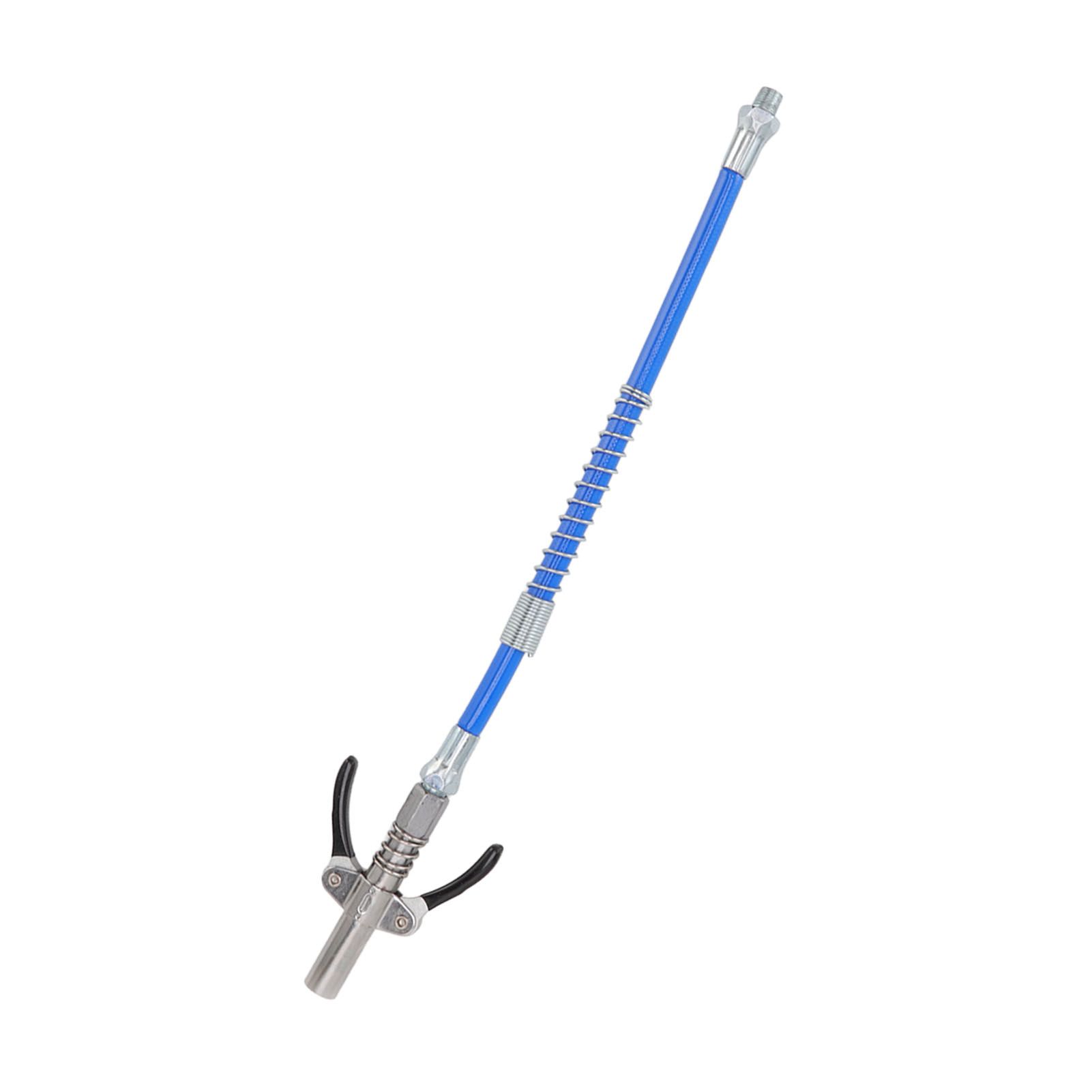 Grease Tool Coupler Electric Manual High Pressure Oil Nozzle Double Locking Clamp Grease Nozzle with 30.5cm Hose Male Thread G1/8 Type B 9x7x1.6cm/3.5x2.8x0.6in - Image 5