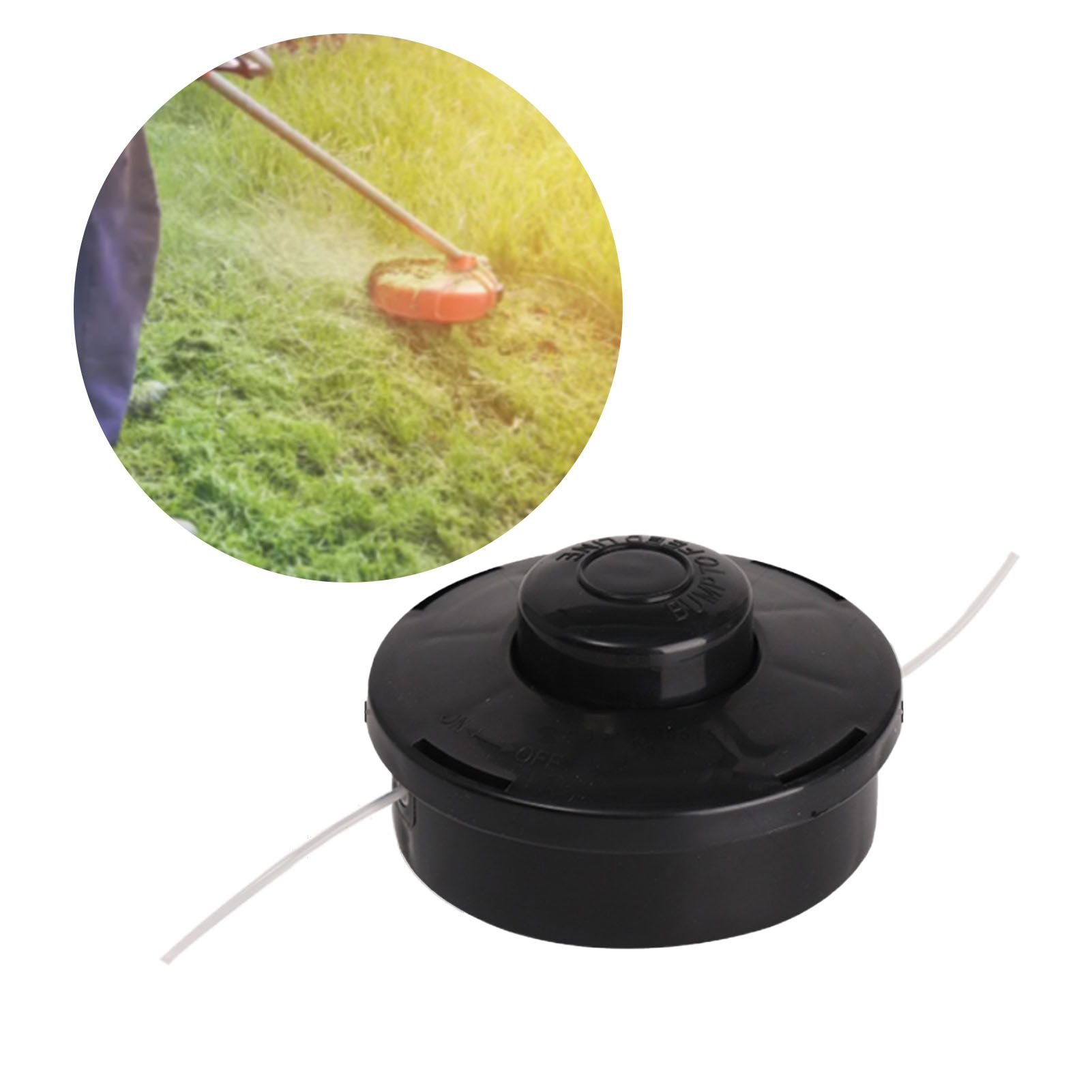 Trimmer Head Replacement for Lawn Mower Garden Grass Trimmer Garden Tool Accessories Black Trimming Head - Image 5