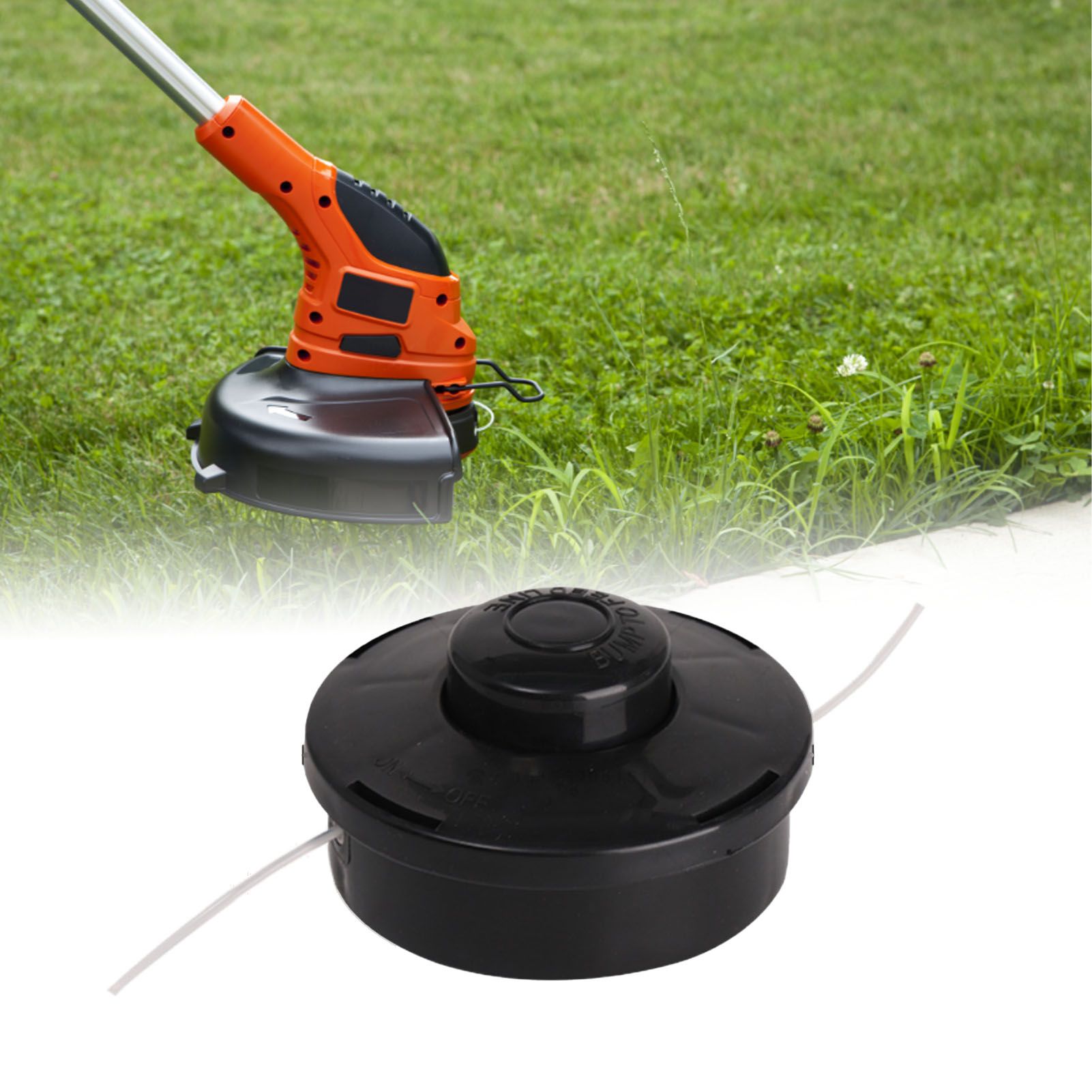 Trimmer Head Replacement for Lawn Mower Garden Grass Trimmer Garden Tool Accessories Black Trimming Head - Image 6