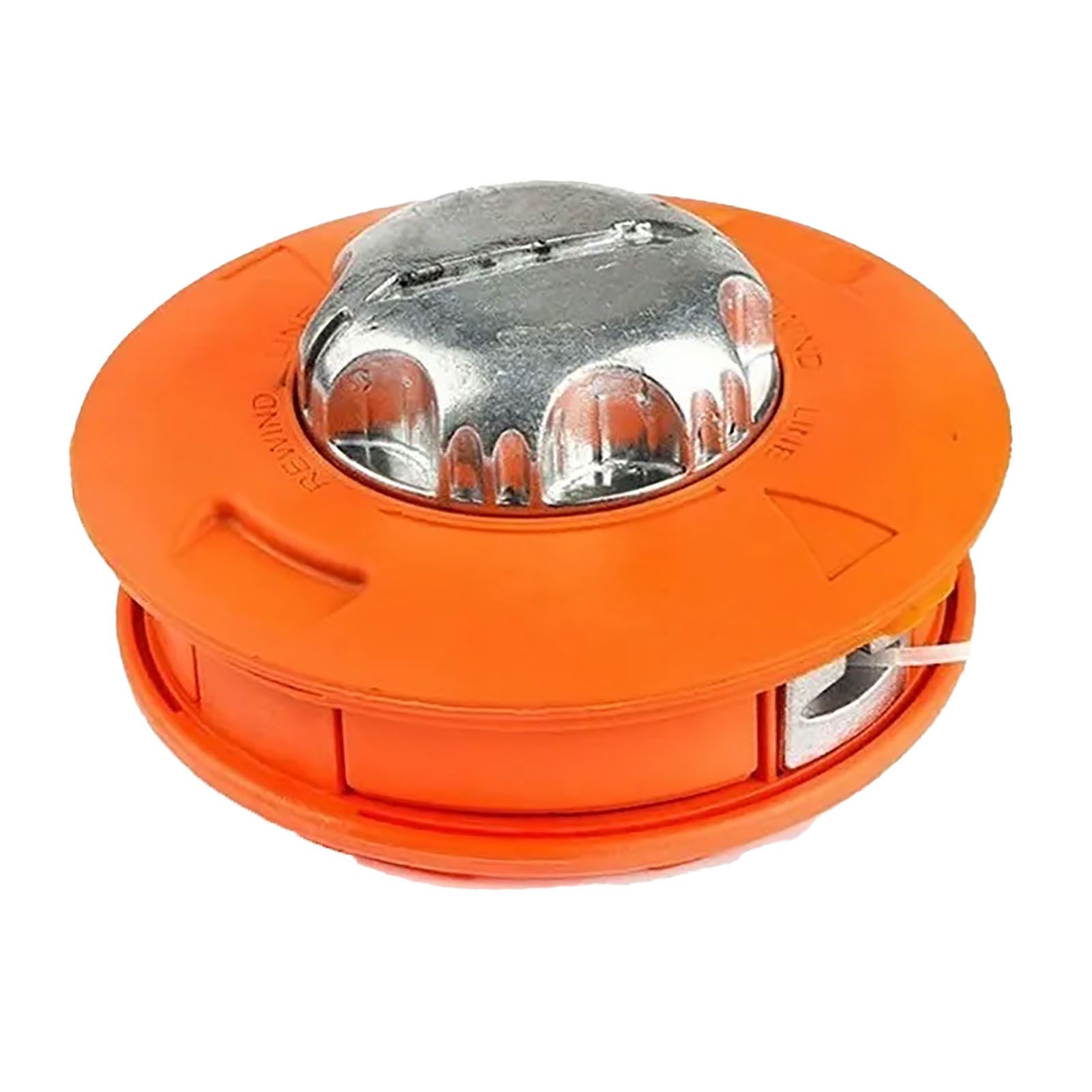 Lawn Mower Trimmer Head Dismantle Free Plastic Aluminum Trimming Head for Garden Mowing Machine Orange - Image 1