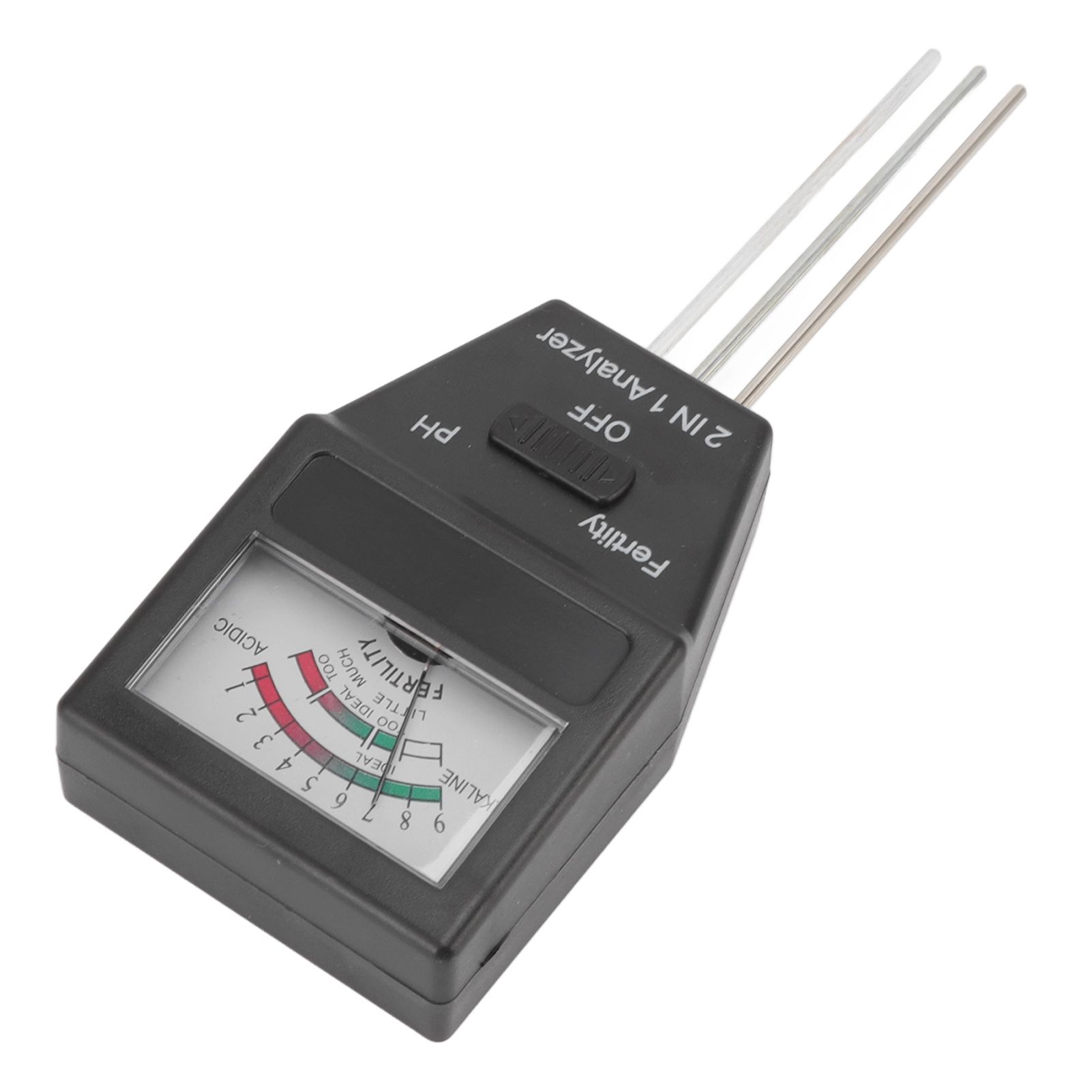2 in 1 Soil PH Meter Soil Fertility Tester with 3 Probes for Home Garden Lawn Farm Indoor and Outdoor Use - Image 4