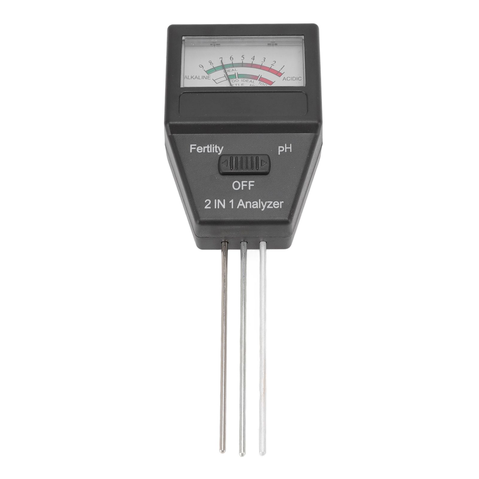 2 in 1 Soil PH Meter Soil Fertility Tester with 3 Probes for Home Garden Lawn Farm Indoor and Outdoor Use - Image 5