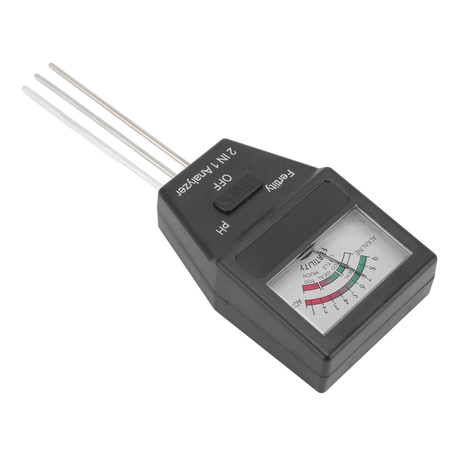 2 in 1 Soil PH Meter Soil Fertility Tester with 3 Probes for Home Garden Lawn Farm Indoor and Outdoor Use - Image 6