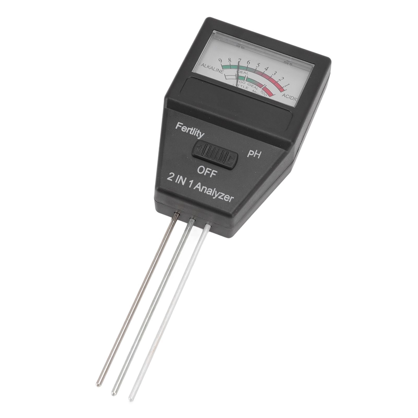 2 in 1 Soil PH Meter Soil Fertility Tester with 3 Probes for Home Garden Lawn Farm Indoor and Outdoor Use - Image 7