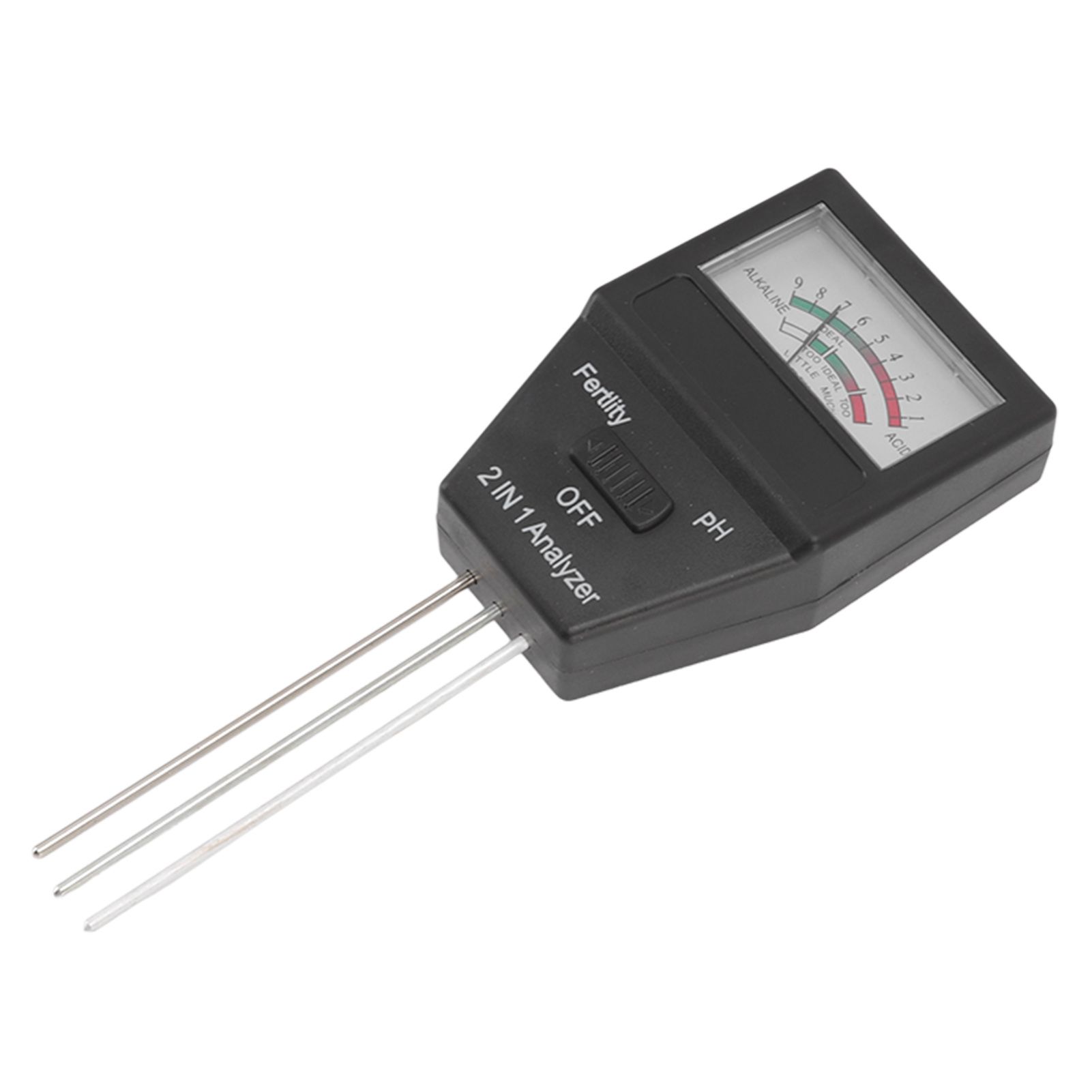 2 in 1 Soil PH Meter Soil Fertility Tester with 3 Probes for Home Garden Lawn Farm Indoor and Outdoor Use - Image 8