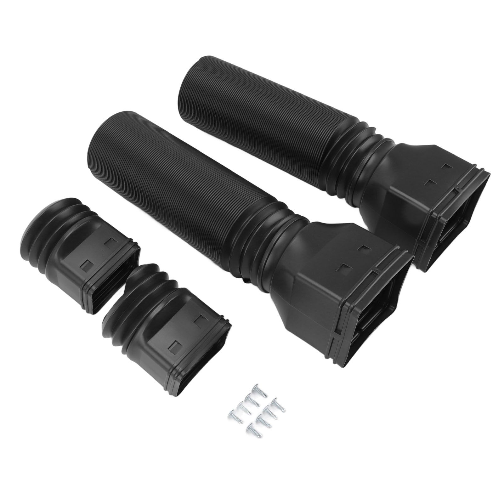 Rain Gutter Downspout Extensions Flexible Universal Drain Downspout Extender Drainage Connector Extendable From 20in to 29in Black - Image 2