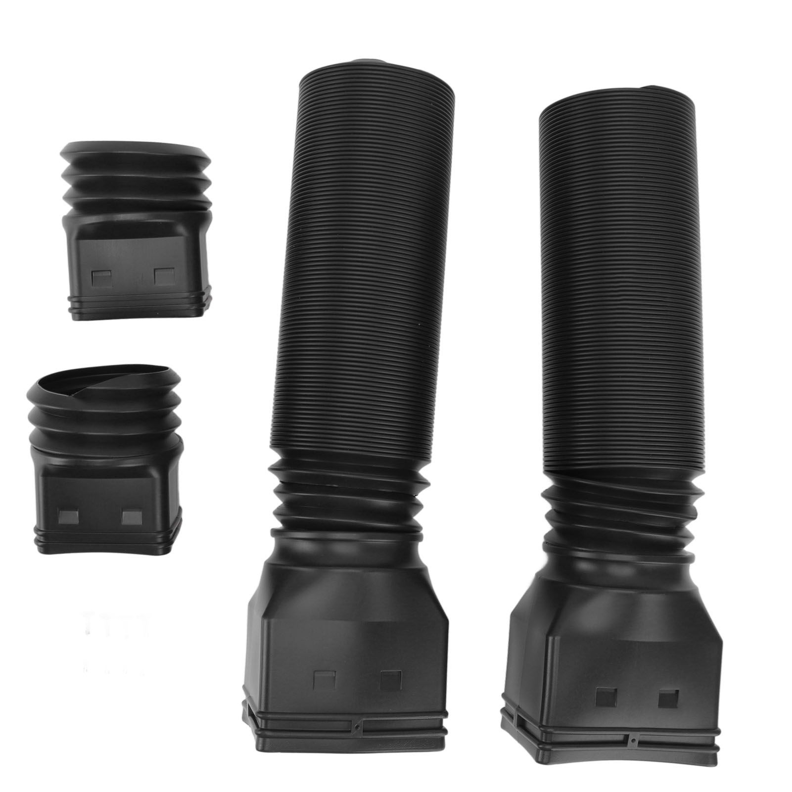 Rain Gutter Downspout Extensions Flexible Universal Drain Downspout Extender Drainage Connector Extendable From 20in to 29in Black - Image 3