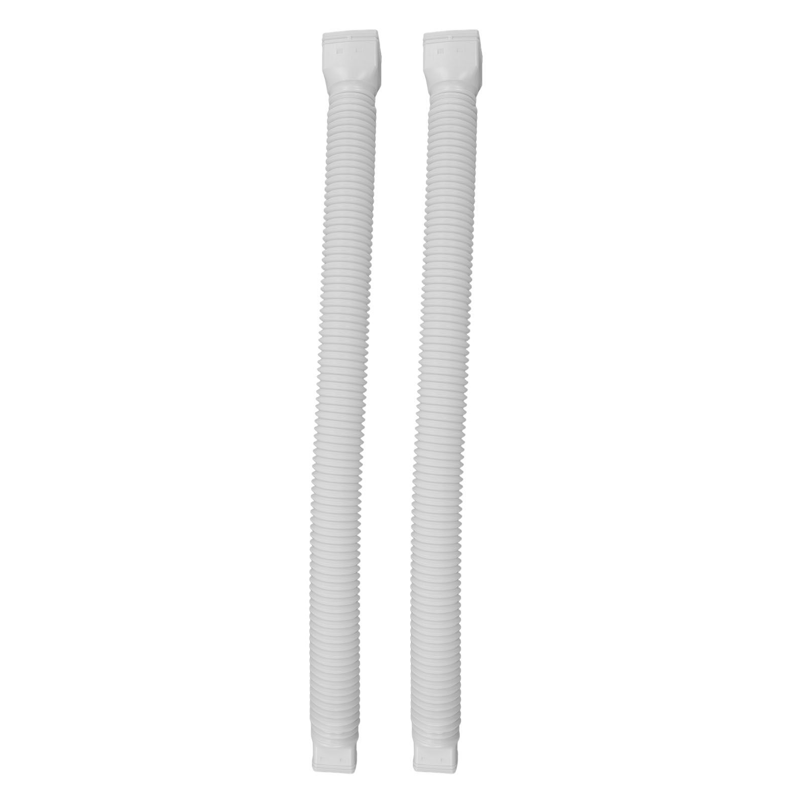 Rain Gutter Downspout Extensions Flexible Universal Drain Downspout Extender Drainage Connector Extendable From 20in to 29in White - Image 3