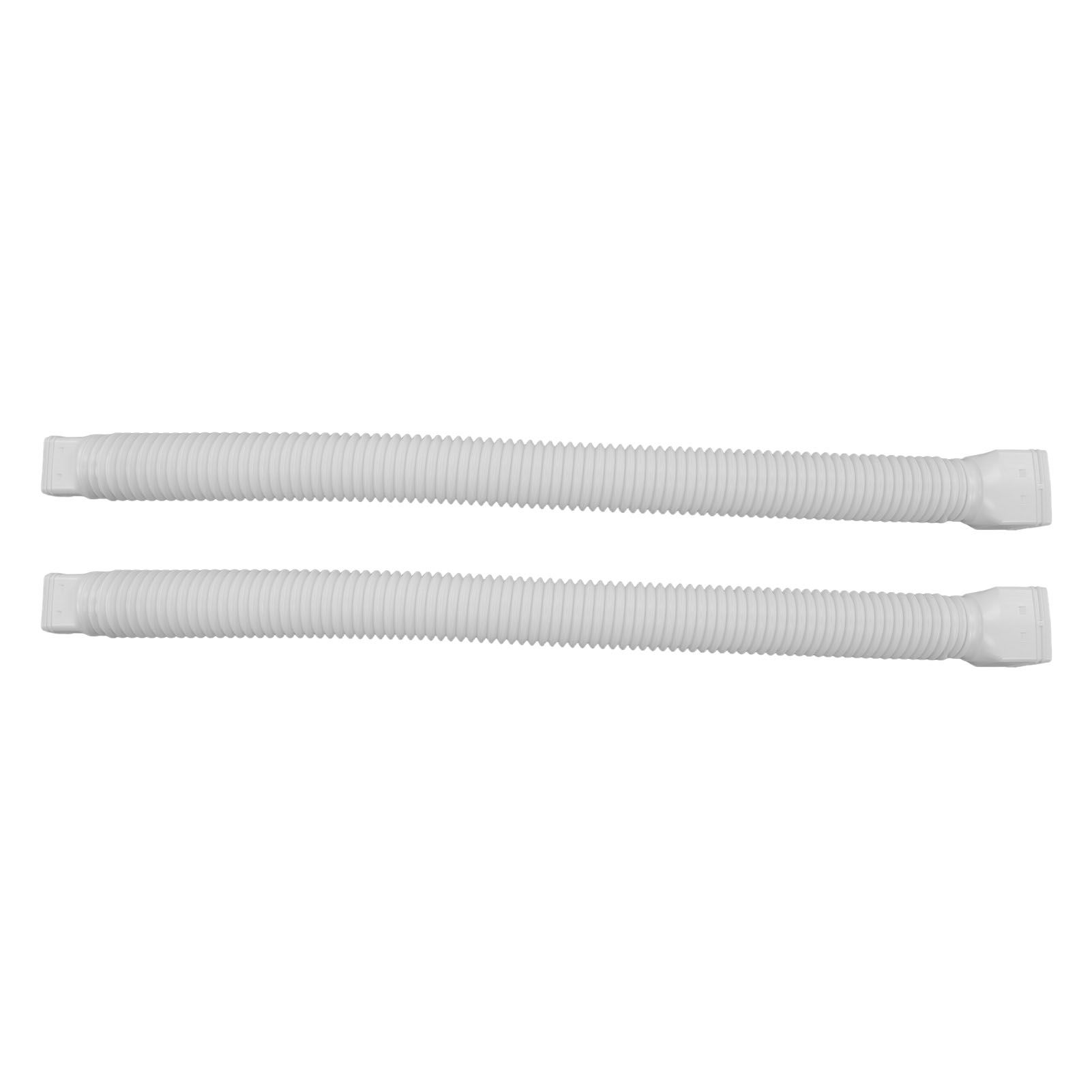 Rain Gutter Downspout Extensions Flexible Universal Drain Downspout Extender Drainage Connector Extendable From 20in to 29in White - Image 4