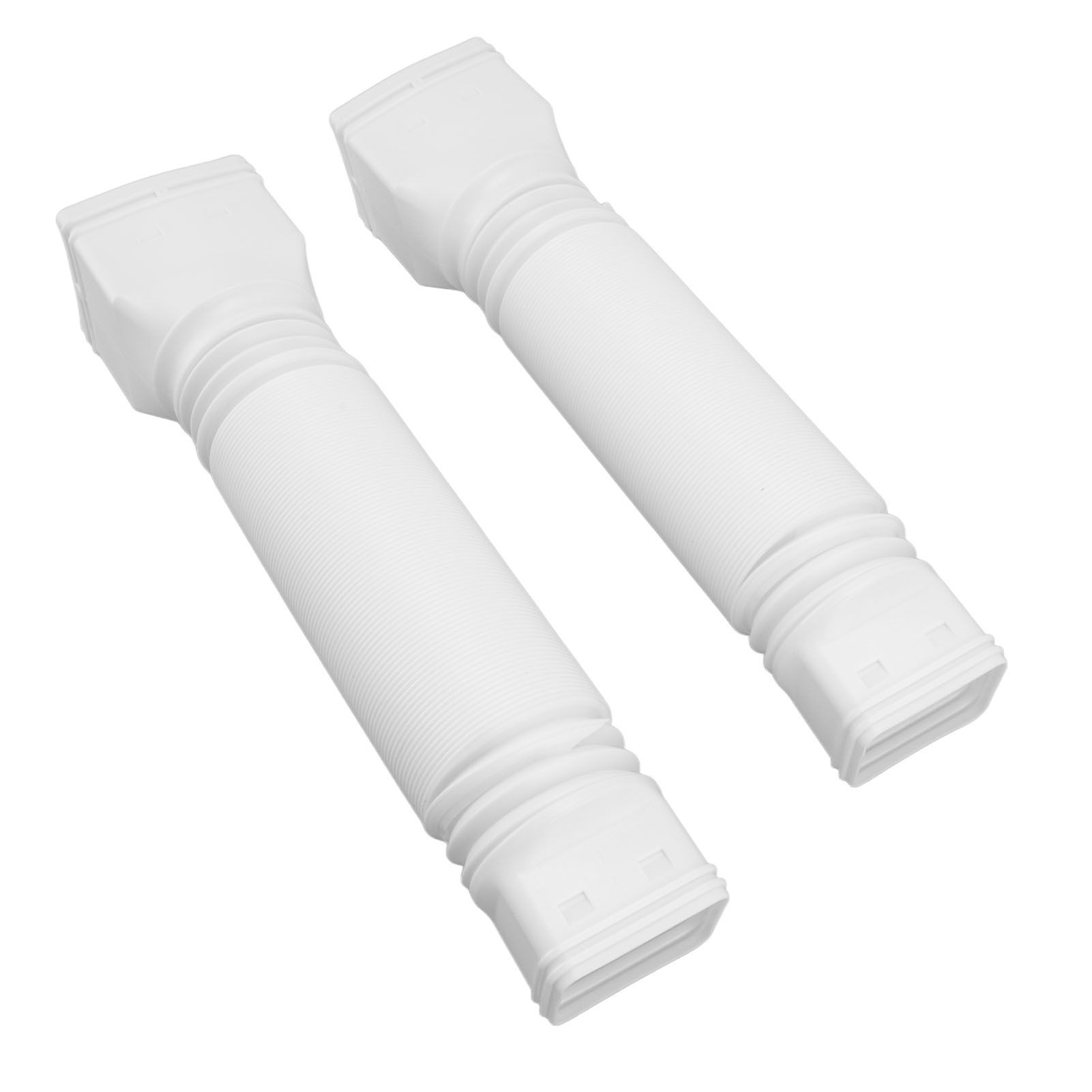 Rain Gutter Downspout Extensions Flexible Universal Drain Downspout Extender Drainage Connector Extendable From 20in to 29in White - Image 5