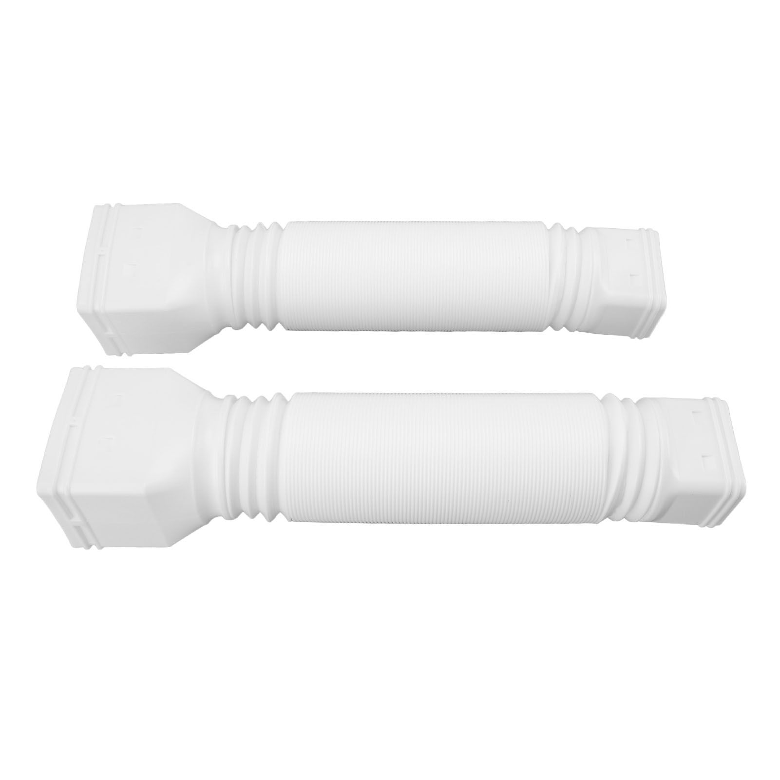 Rain Gutter Downspout Extensions Flexible Universal Drain Downspout Extender Drainage Connector Extendable From 20in to 29in White - Image 7