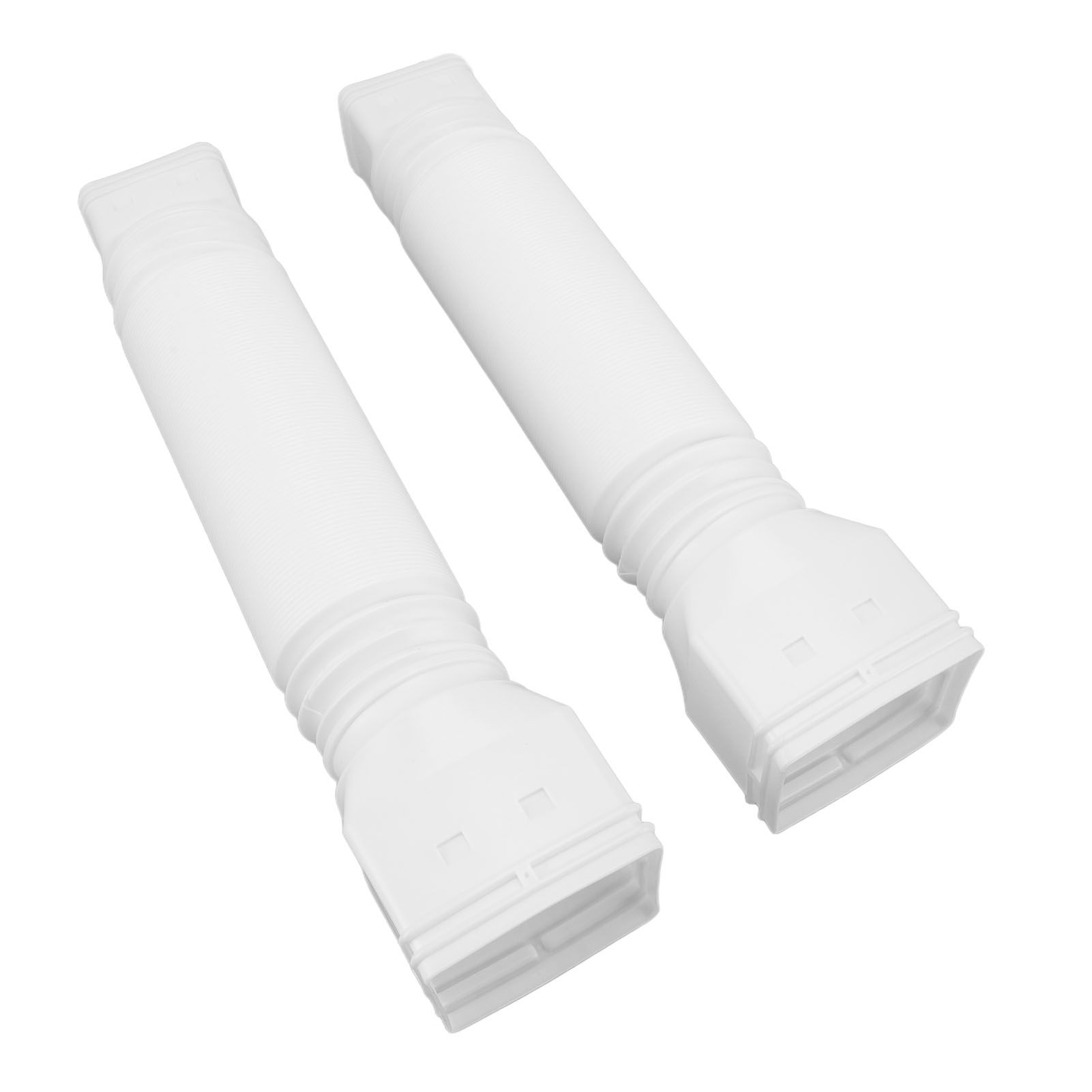 Rain Gutter Downspout Extensions Flexible Universal Drain Downspout Extender Drainage Connector Extendable From 20in to 29in White - Image 8