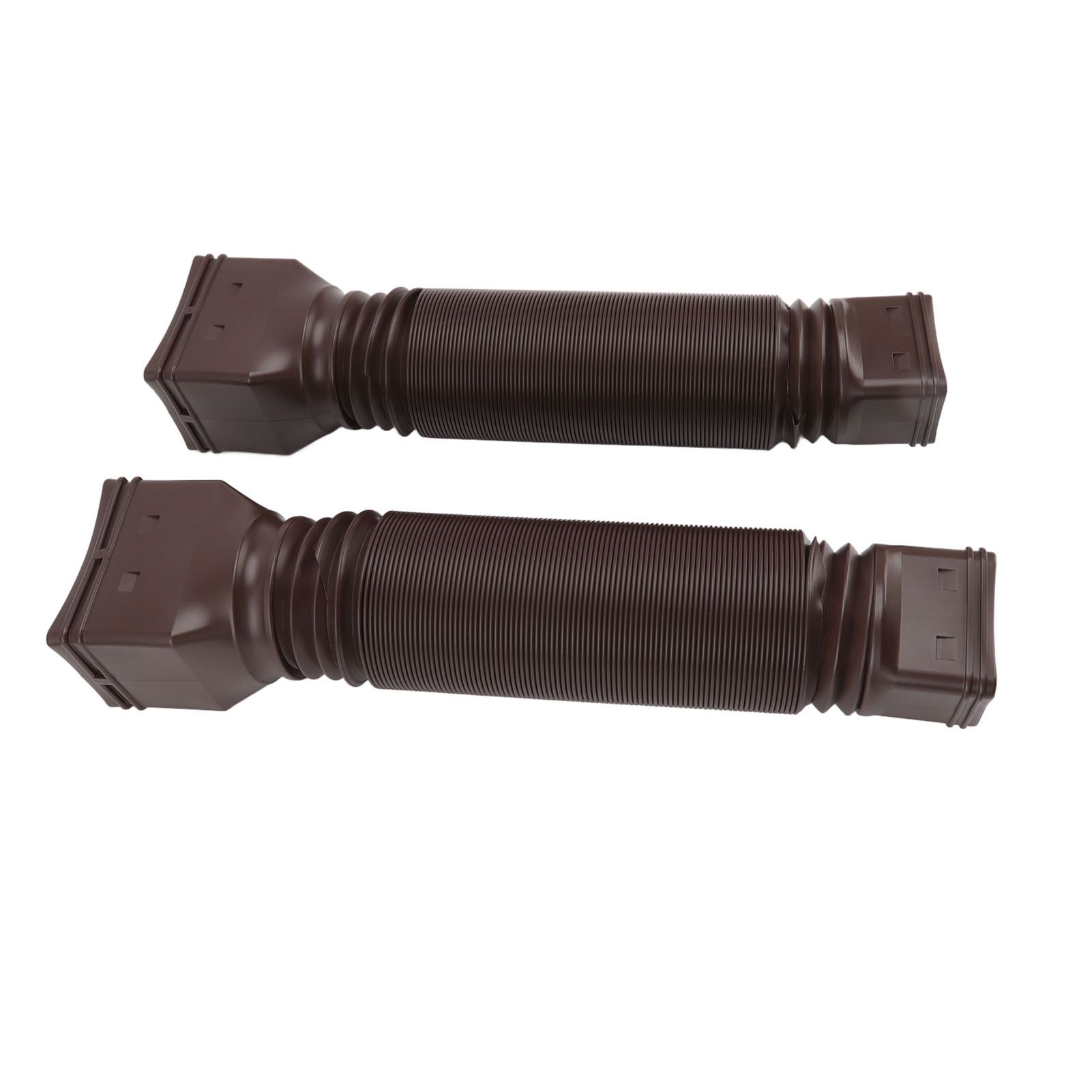 Rain Gutter Downspout Extensions Flexible Universal Drain Downspout Extender Drainage Connector Extendable From 20in to 29in Brown - Image 6
