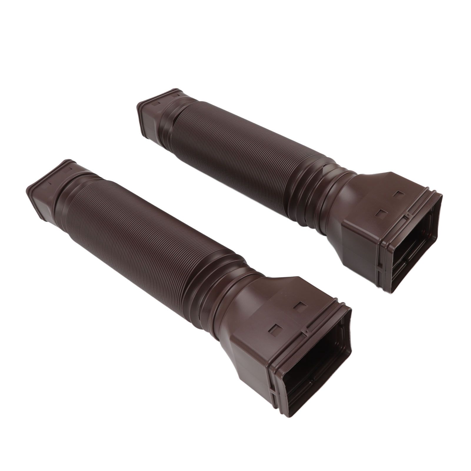 Rain Gutter Downspout Extensions Flexible Universal Drain Downspout Extender Drainage Connector Extendable From 20in to 29in Brown - Image 7