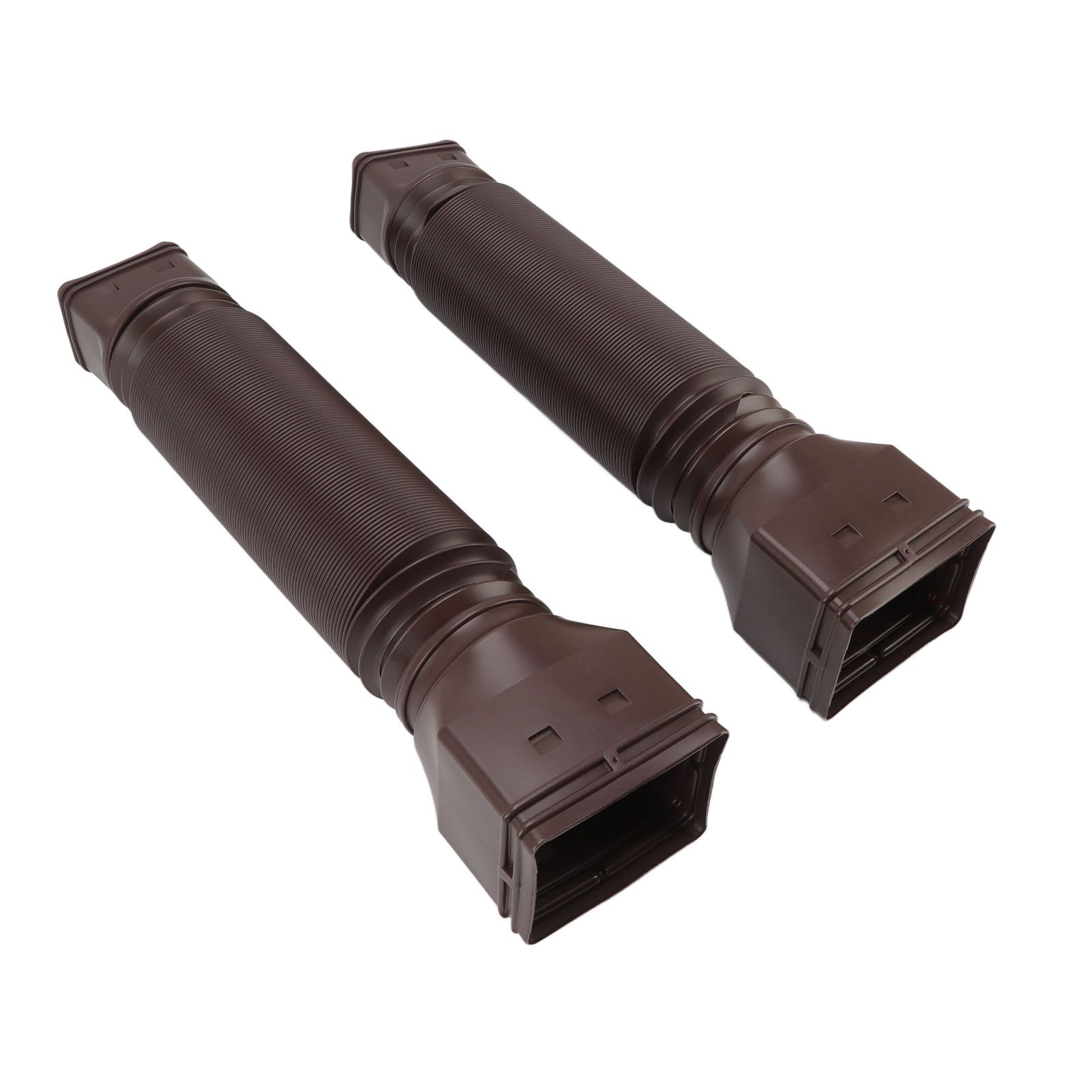 Rain Gutter Downspout Extensions Flexible Universal Drain Downspout Extender Drainage Connector Extendable From 20in to 29in Brown - Image 8