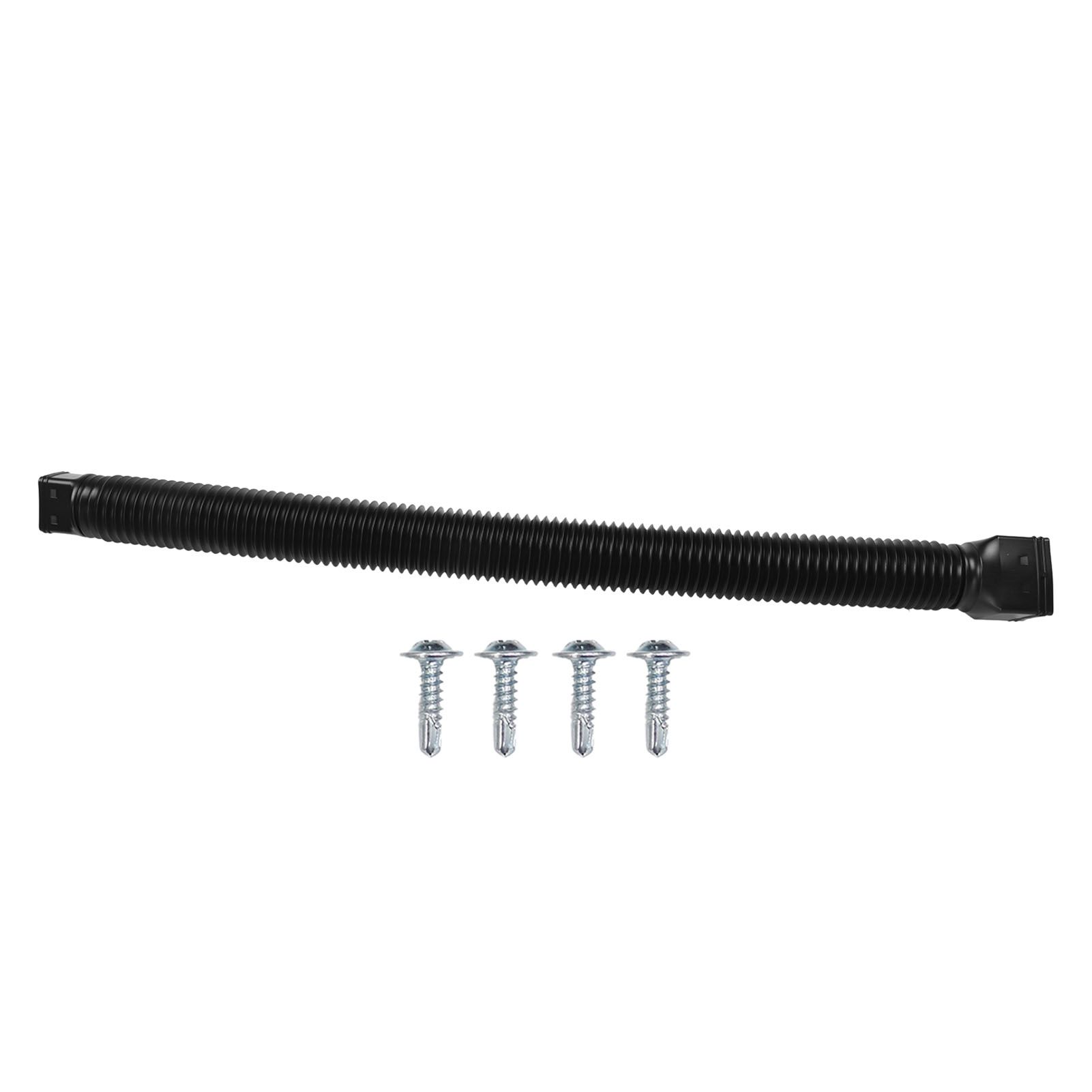 Downspout Extender Retractable Rain Gutter Drainage Pipe Down Spout Drain Extensions Black - Image 1