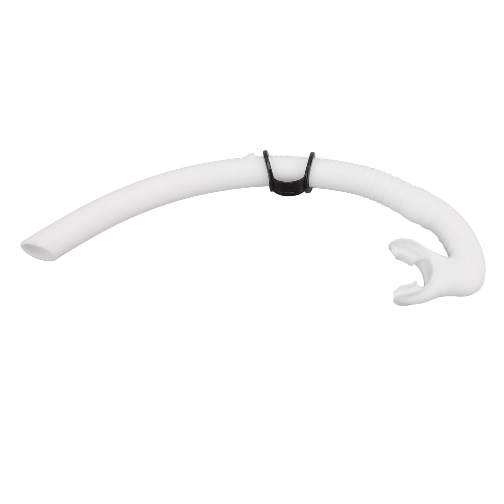 Diving Breathing Tube Foldable Soft Mouthpiece Silicone Freediving Snorkel for Spearfishing Swimming Snorkeling White - Image 6