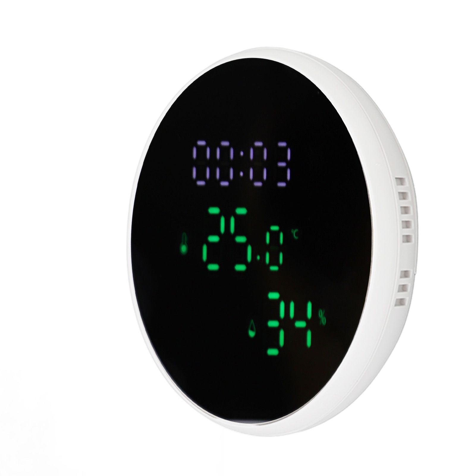 WiFi Thermometer Hygrometer High Accuracy Voice Control Smart Temperature Humidity Sensor with LED for Homes Office - Image 2