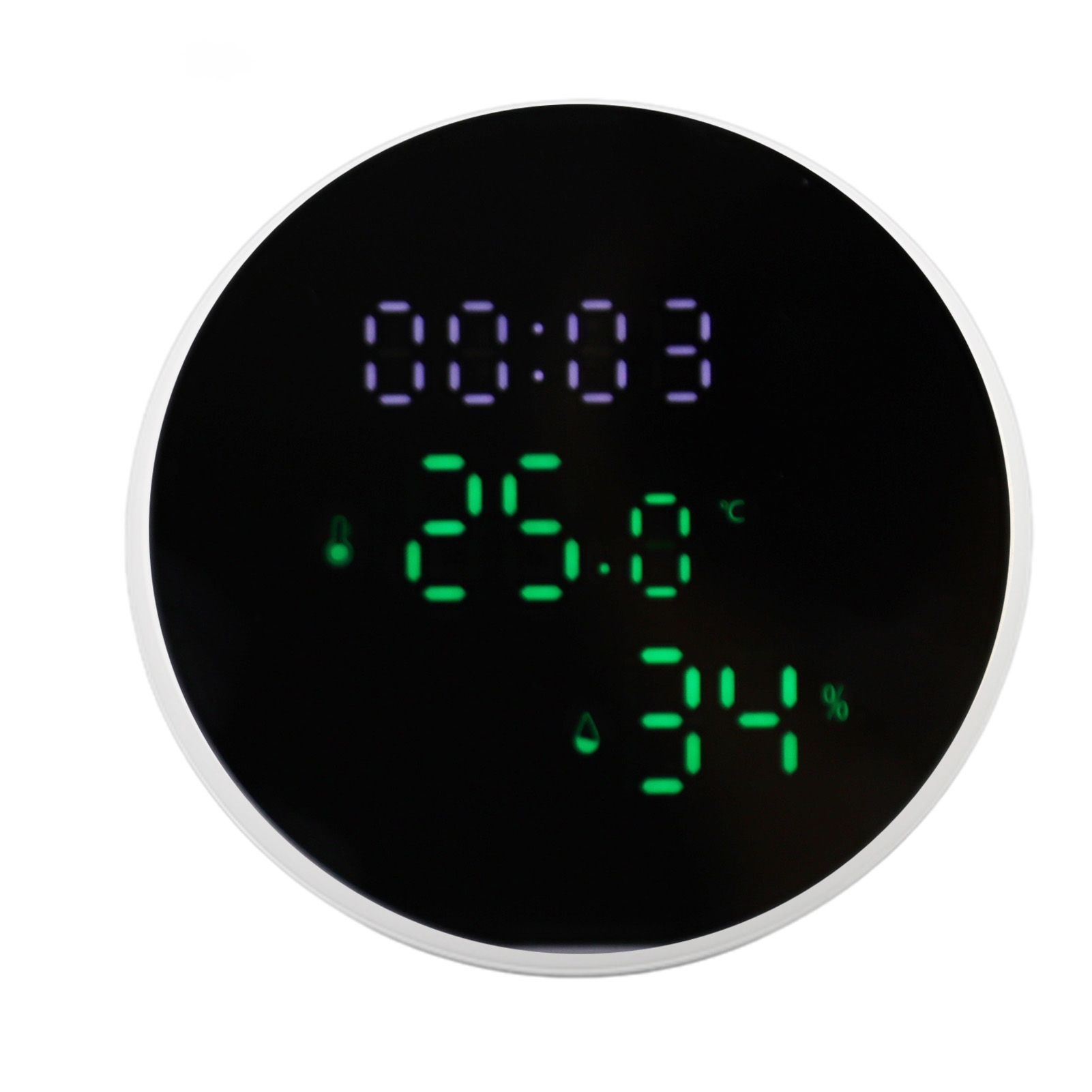WiFi Thermometer Hygrometer High Accuracy Voice Control Smart Temperature Humidity Sensor with LED for Homes Office - Image 4