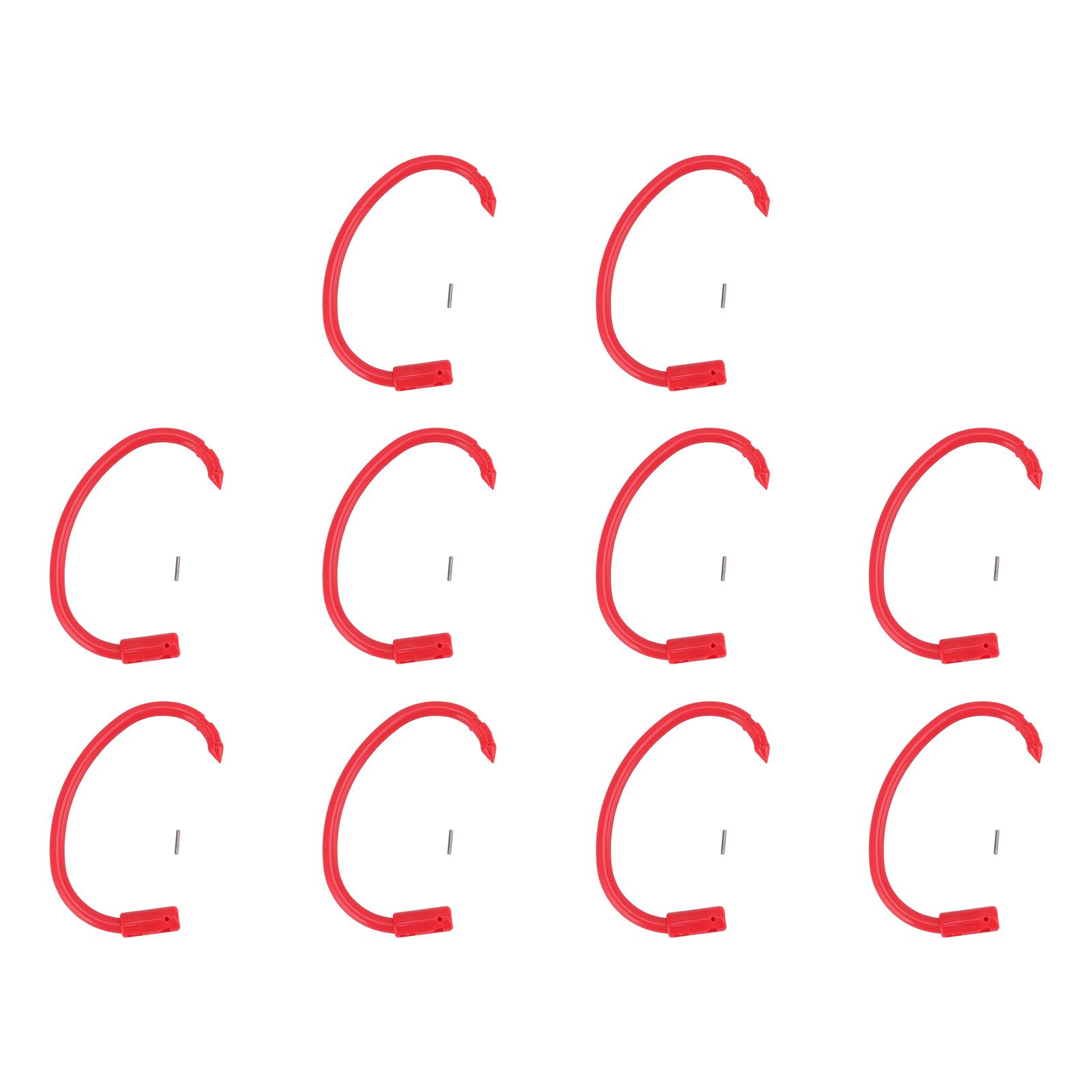 10 PCS Plastic Cow Nose Ring Large Cattle Breeding Nose Ring Livestock Nose Traction Rings - Image 1