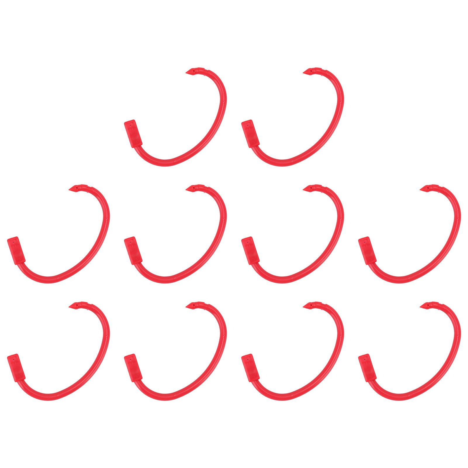 10 PCS Plastic Cow Nose Ring Large Cattle Breeding Nose Ring Livestock Nose Traction Rings - Image 3