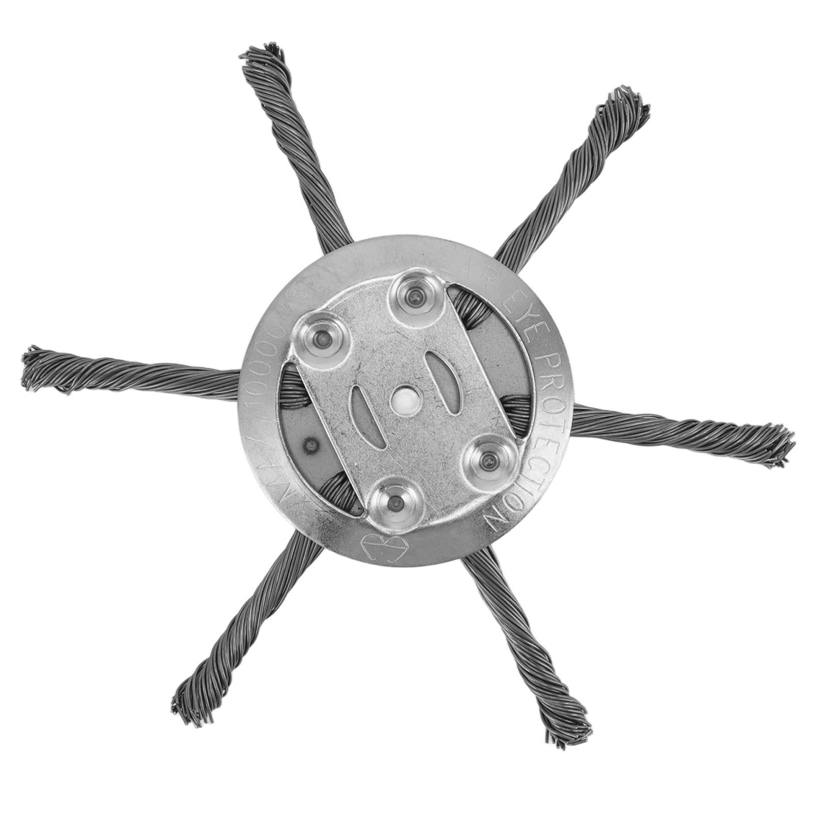 Steel Wire Grass Trimmer Head 6 Head Lawn Mower Trimmer Head Lawnmover Accessory 150mm 6 Blade Inner Hole 5.5mm - Image 1
