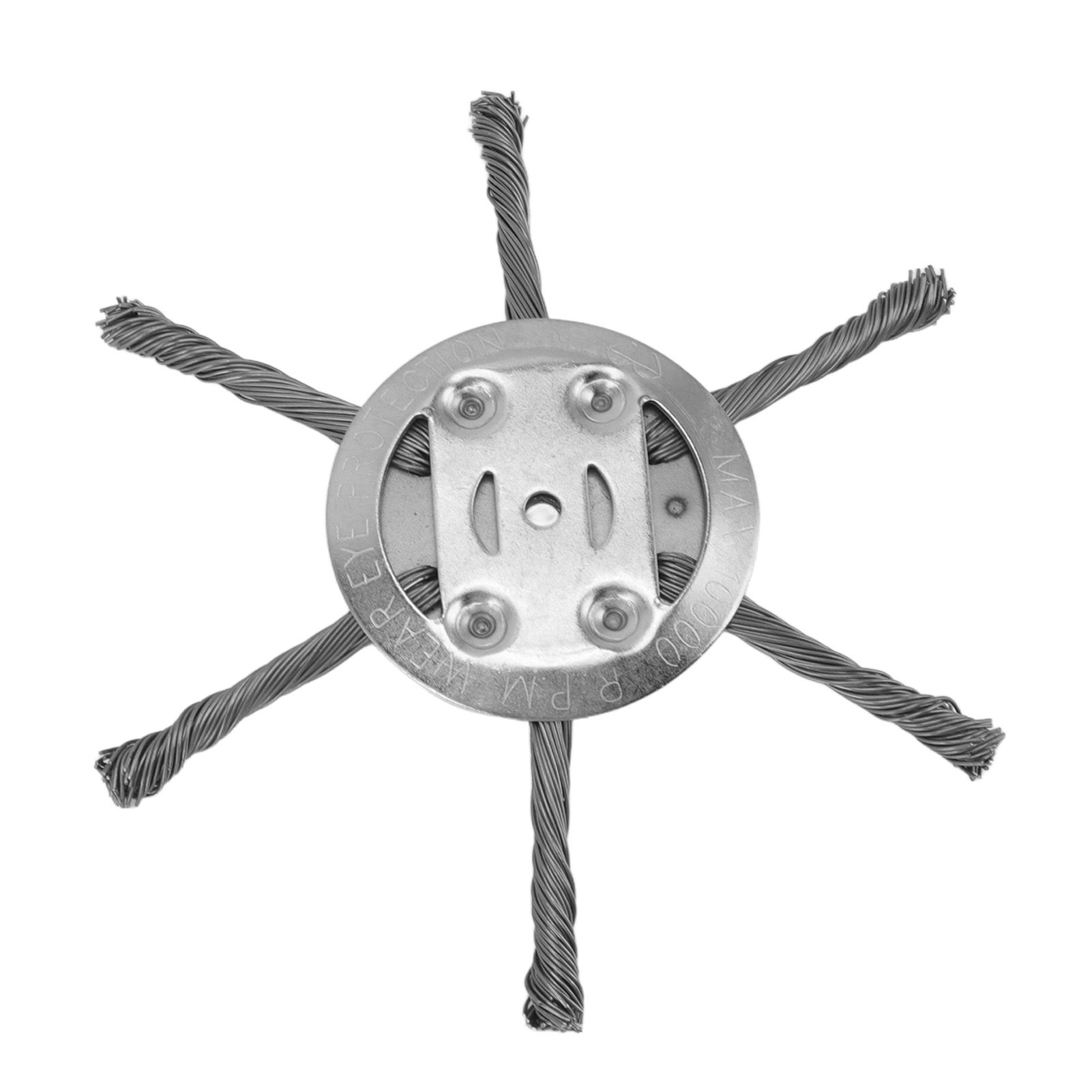 Steel Wire Grass Trimmer Head 6 Head Lawn Mower Trimmer Head Lawnmover Accessory 150mm 6 Blade Inner Hole 5.5mm - Image 2