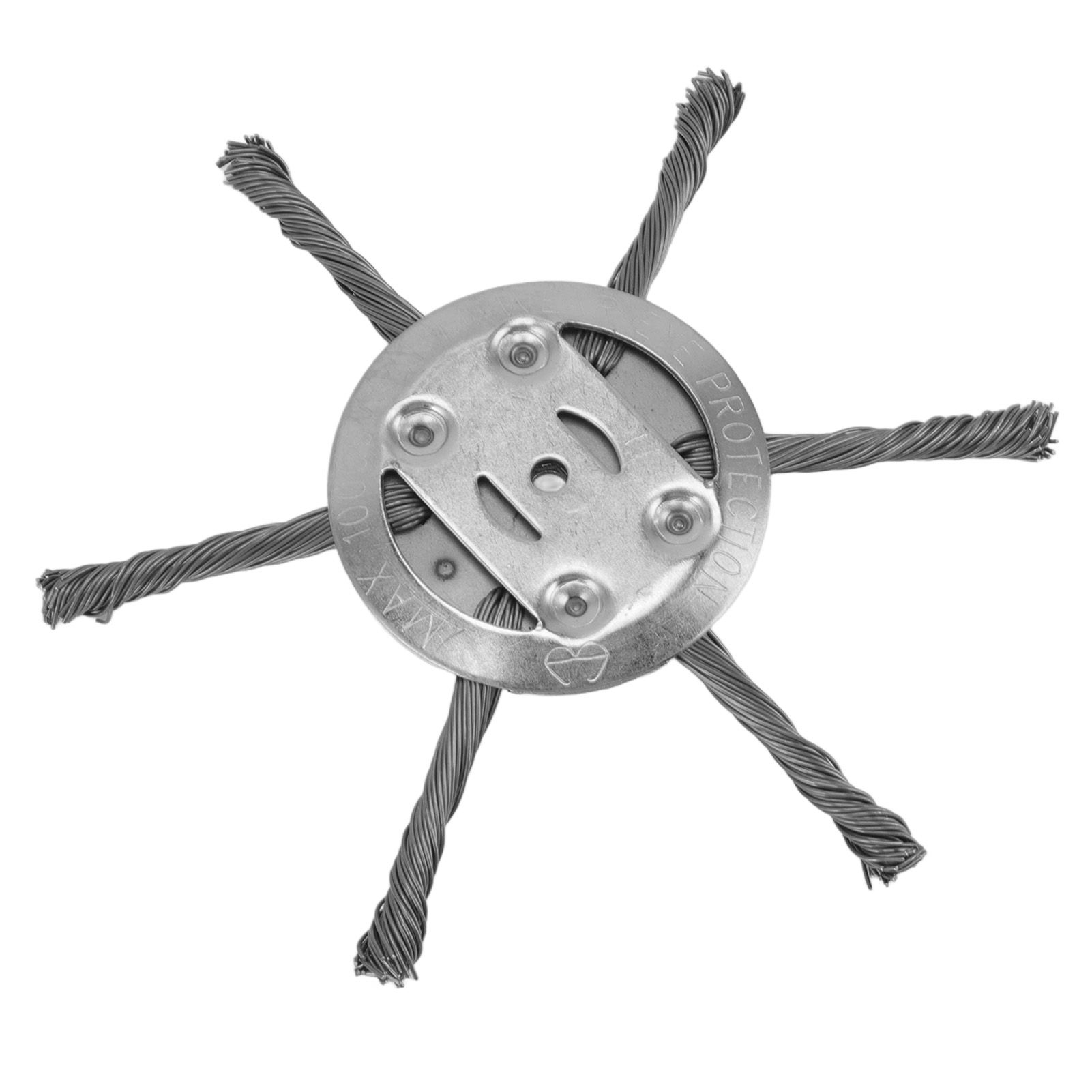 Steel Wire Grass Trimmer Head 6 Head Lawn Mower Trimmer Head Lawnmover Accessory 150mm 6 Blade Inner Hole 5.5mm - Image 3