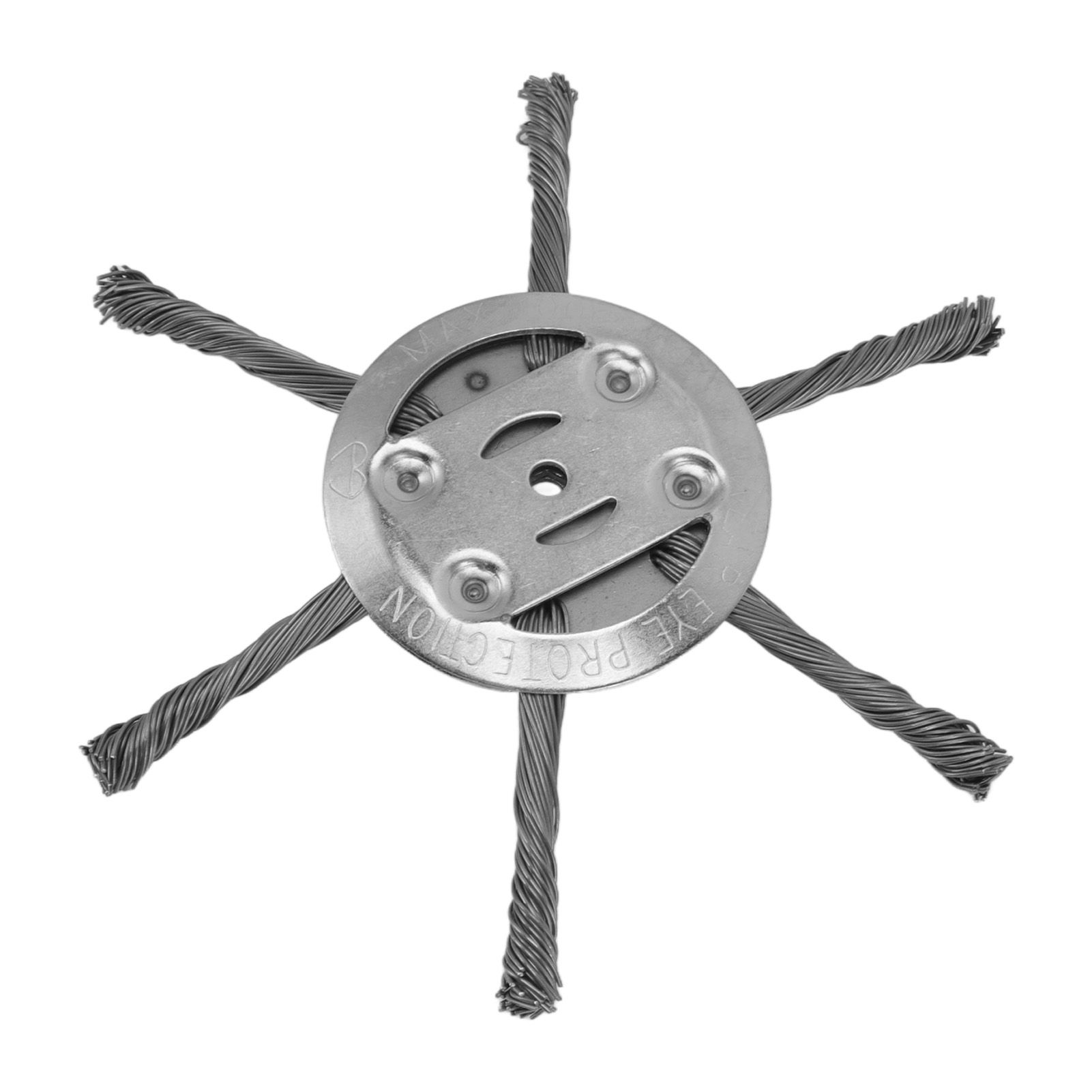 Steel Wire Grass Trimmer Head 6 Head Lawn Mower Trimmer Head Lawnmover Accessory 150mm 6 Blade Inner Hole 5.5mm - Image 4