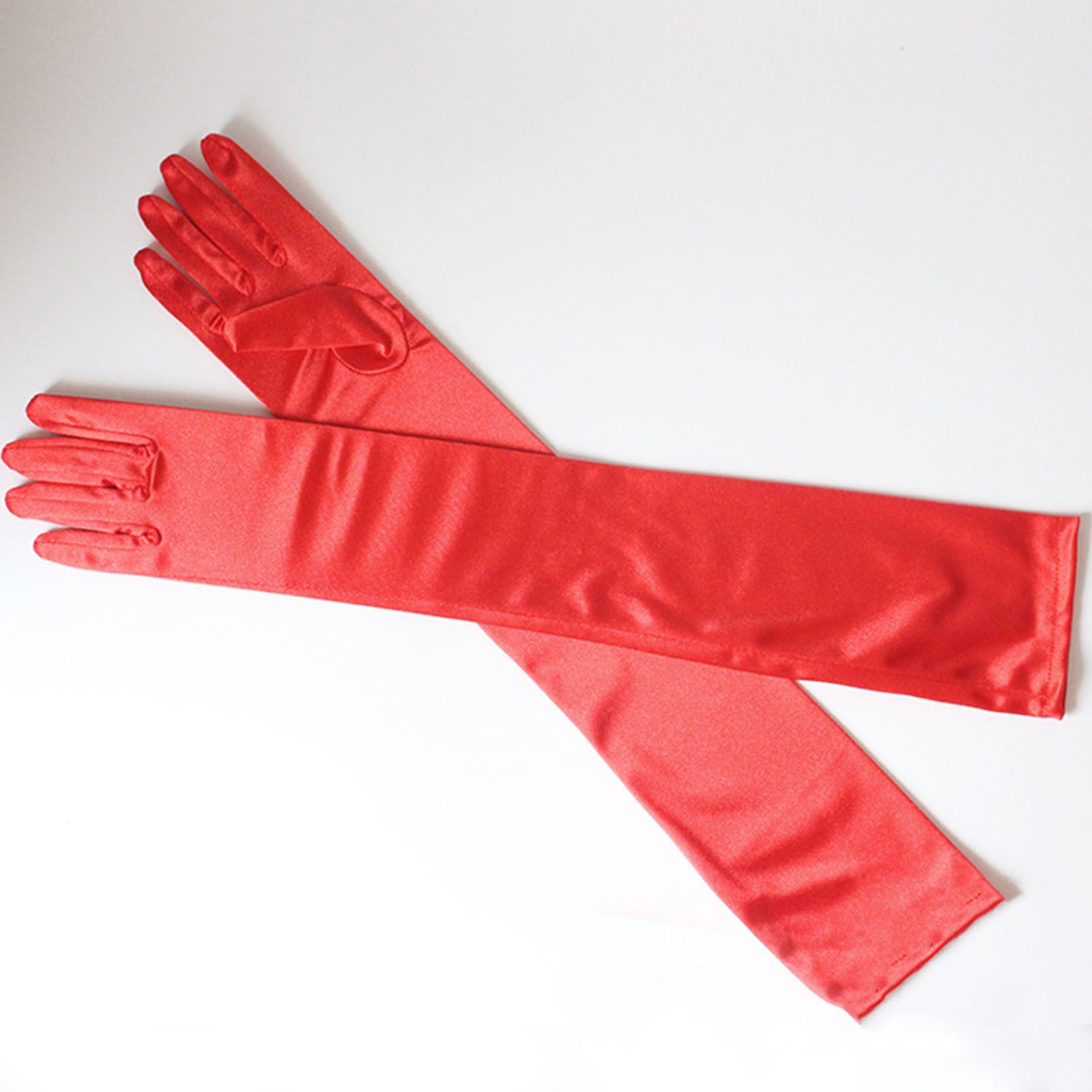 Long Satin Gloves Fashionable Stretch Long Evening Opera Satin Gloves for Wedding Performance Party - Image 6