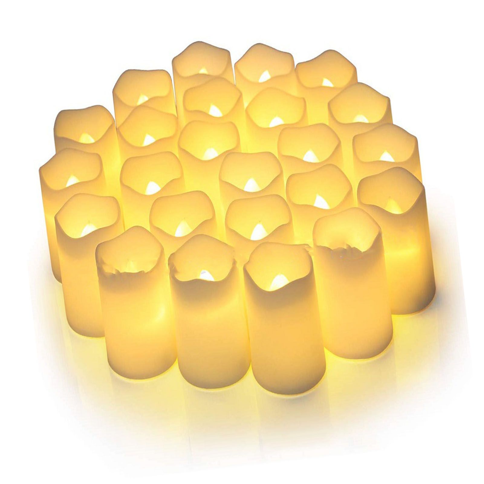 24PCS Electric LED Candles Plastic Electronic Components Tea Light Set For Wedding Confession Decoration Flameless - Image 4