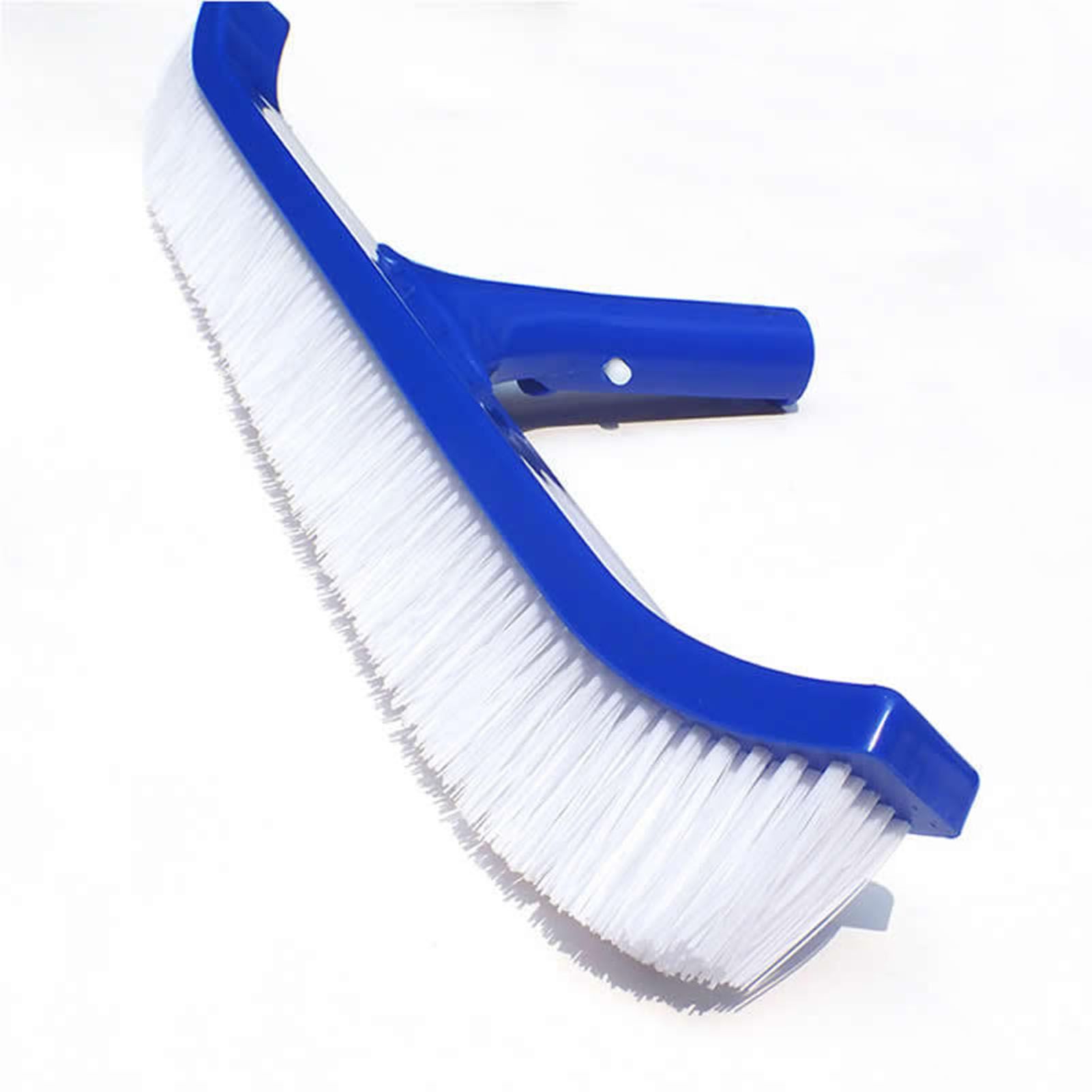 18in Pool Brushes for Cleaning Pool Wall Tile Nylon Bristle Pool Brush Head Curved Ends - Image 3
