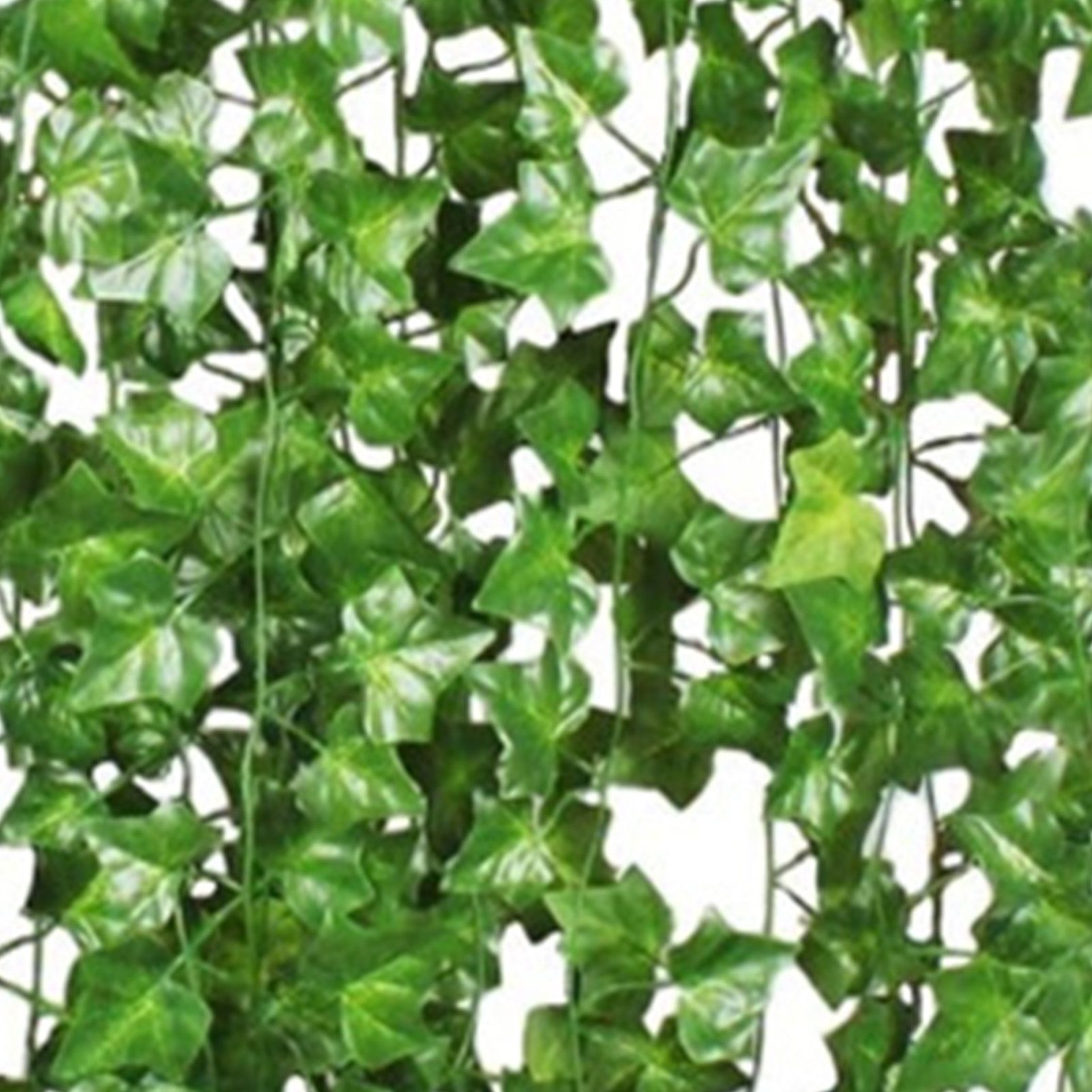 Simulated Ivy Cane Creeper Ivy Decorative Green Plants Ceiling Artificial Vine Eucalyptus Leaves 12PCS - Image 7