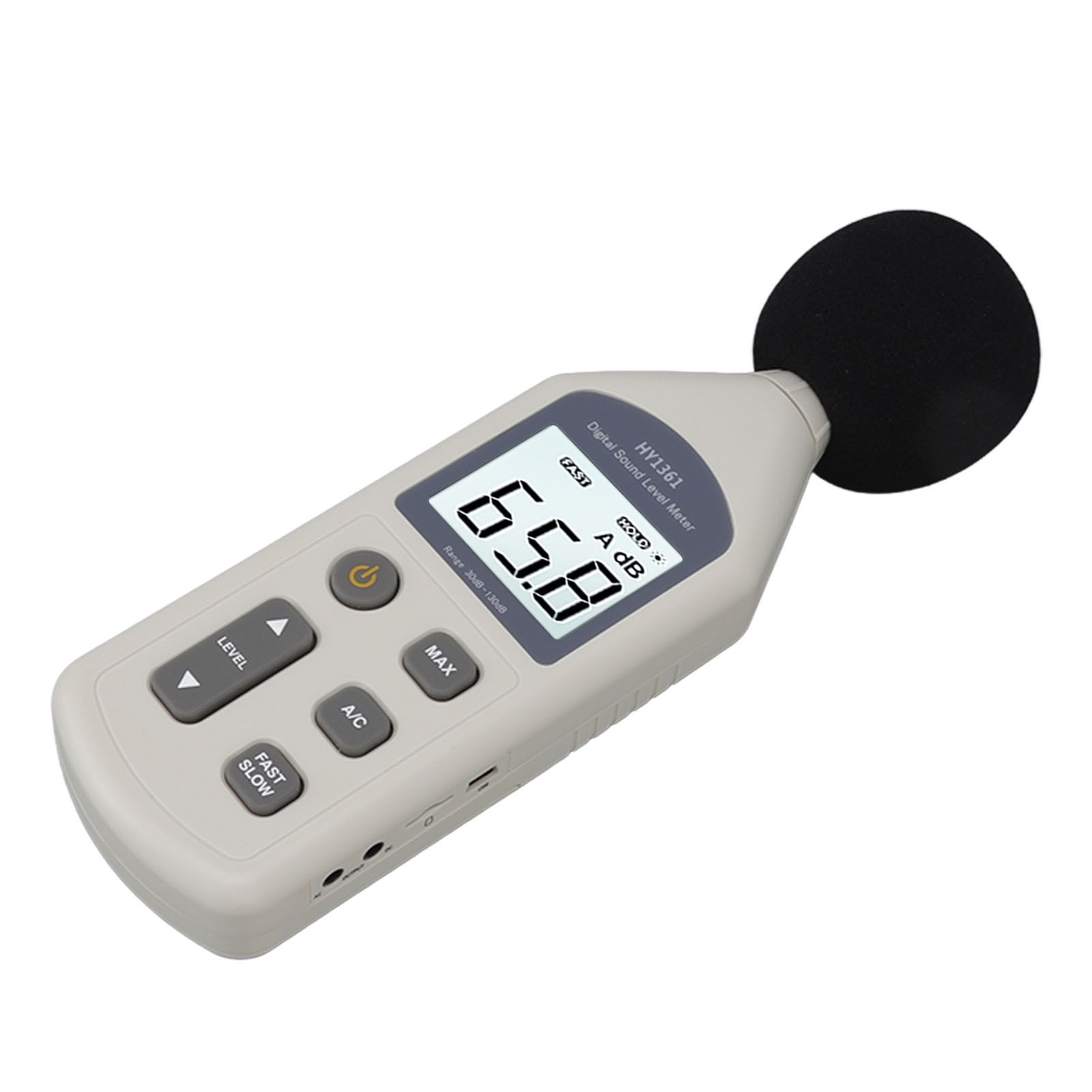 Decibel Meter High Accuracy LCD Screen 30 to 130dBA 5V USB Noise Detector with Backlight for Hospitals Shopping Malls - Image 2