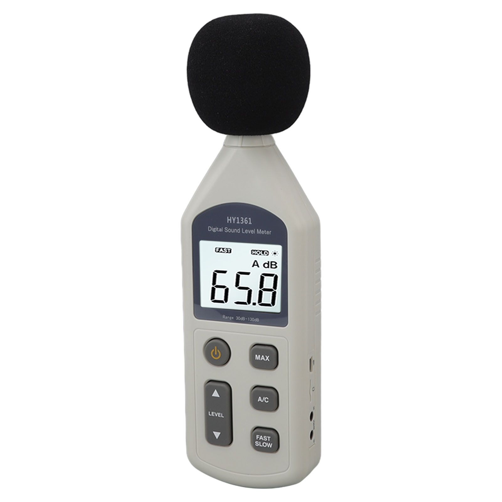 Decibel Meter High Accuracy LCD Screen 30 to 130dBA 5V USB Noise Detector with Backlight for Hospitals Shopping Malls - Image 4