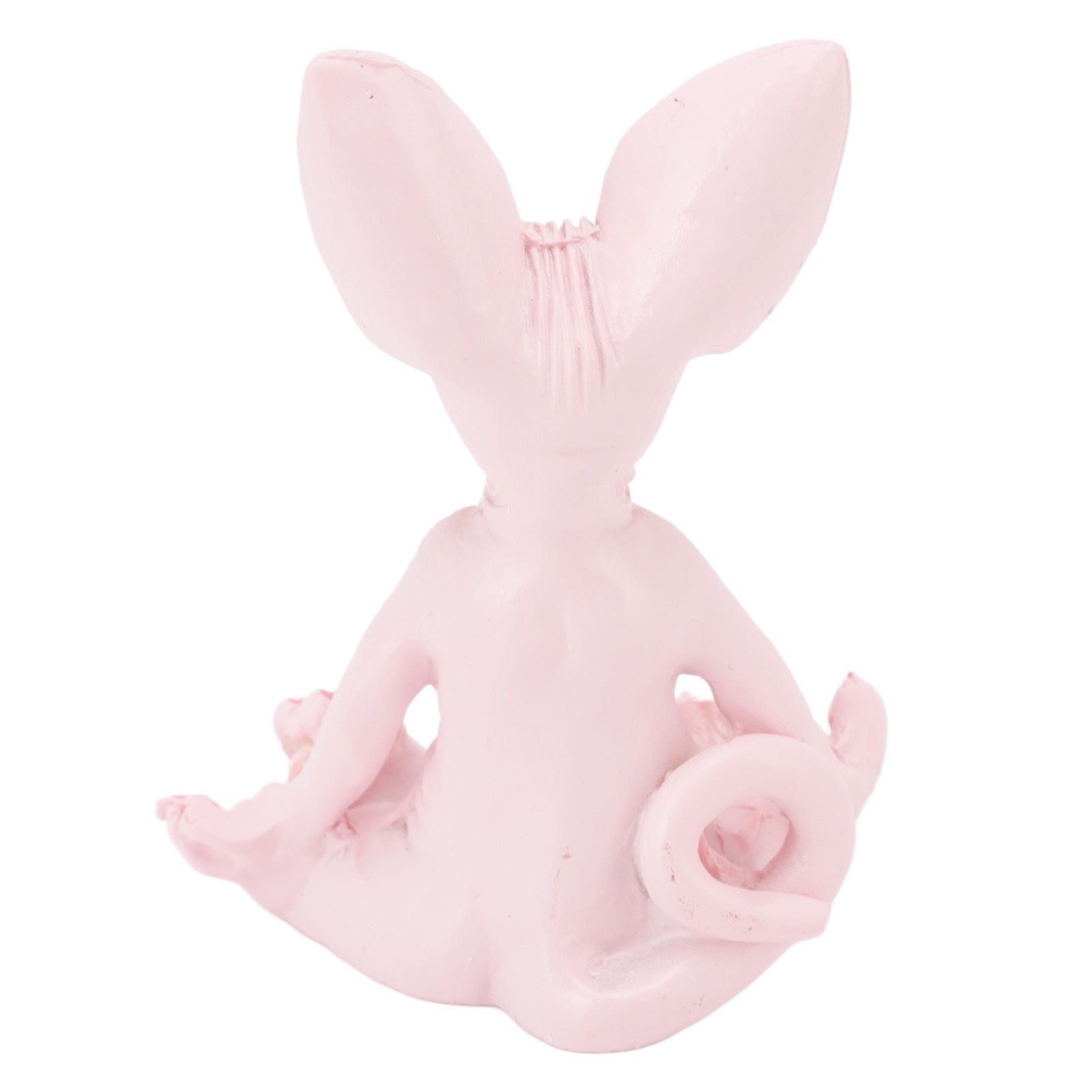 Cat Meditate Statue Vivid Details Cat Meditate Collectible Figurines for Homes Office Yoga Room Ornaments Gifts Pink - Image 8