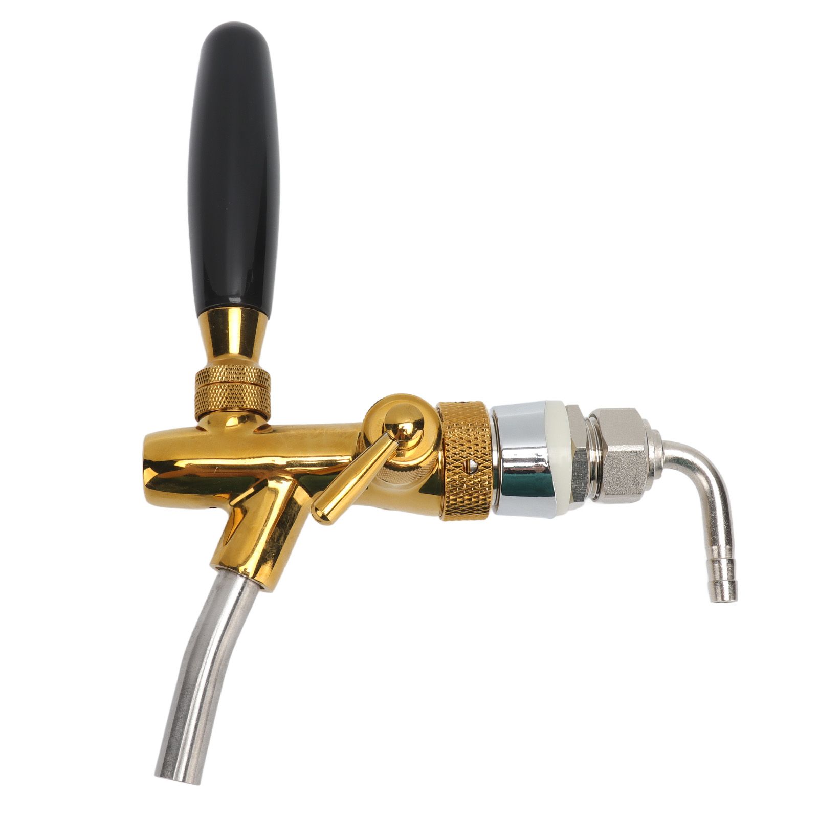 Adjustable Draft Beer Faucet Food Grade Golden Stainless Steel Beer Keg Tap for Bar Hotel - Image 7