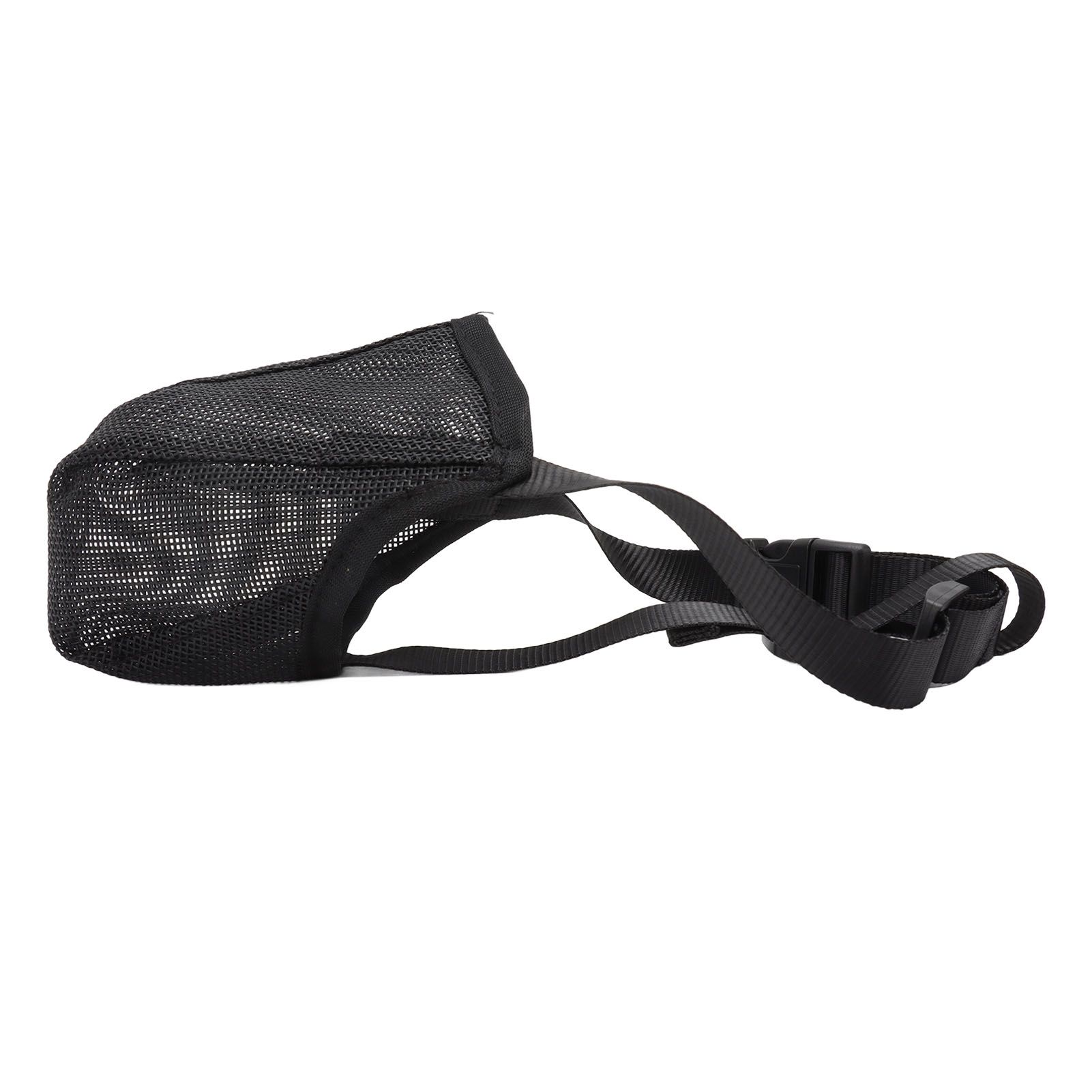 Dog Muzzle Soft Mesh Poisoned Bait Protection Pet Mouth Cover with Adjustable Straps for Small Medium Large Dogs 13x16cm / 5.1x6.3in - Image 2