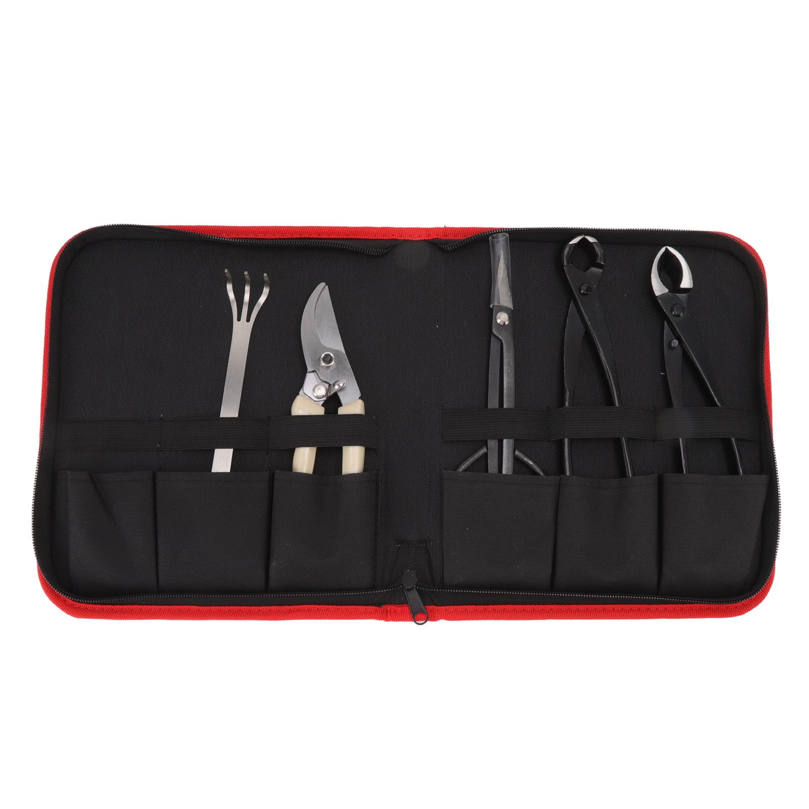 5Pcs Bonsai Tool Set Kit Carbon Steel Bonsai Scissors Rake Branch Cutter Pruning Shears Pliers Garden Tools - Image 2