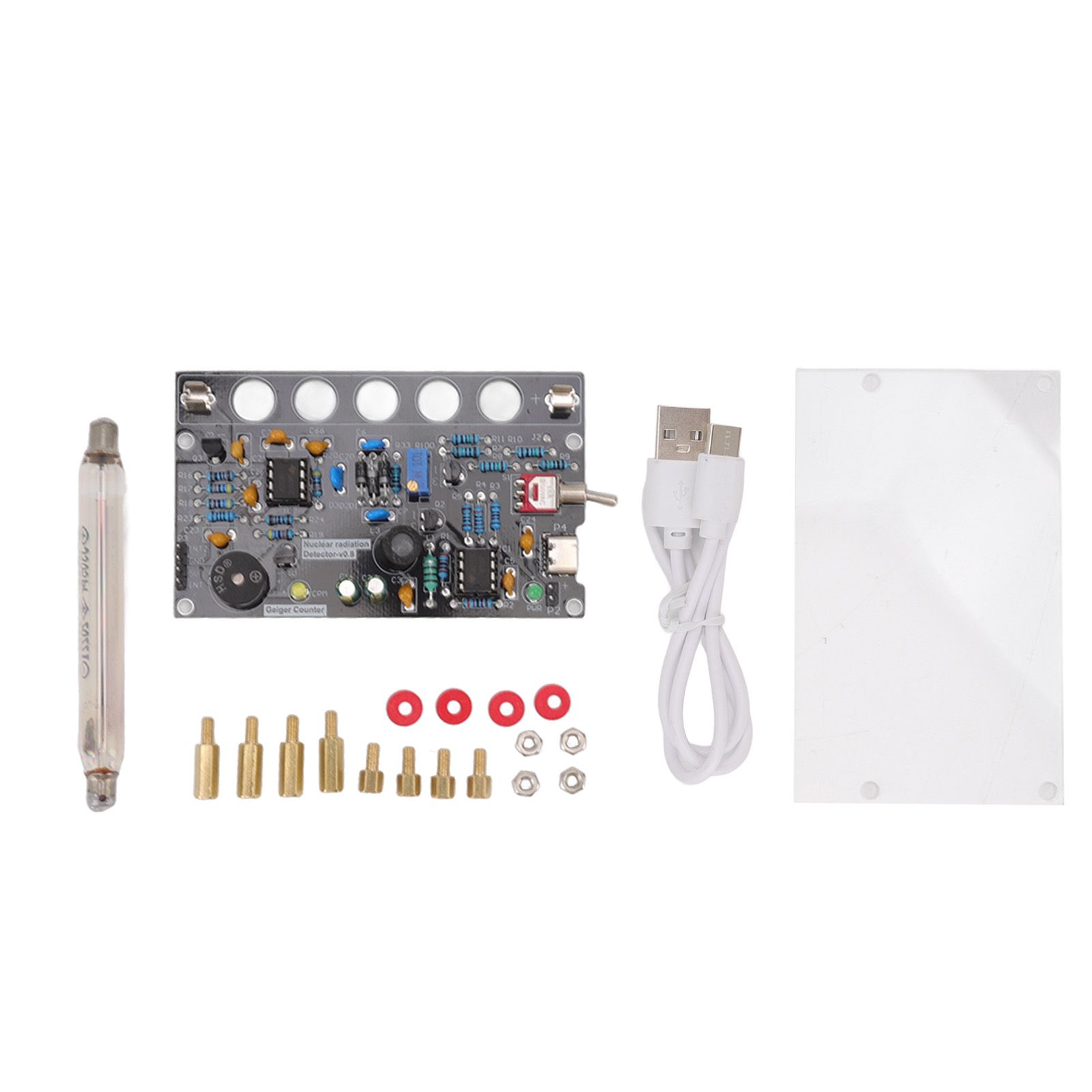Geiger Counters Kit V0.8 Assembled DIY Tube for Nuclear Radiation Detector Accessories 380V‑550V - Image 1